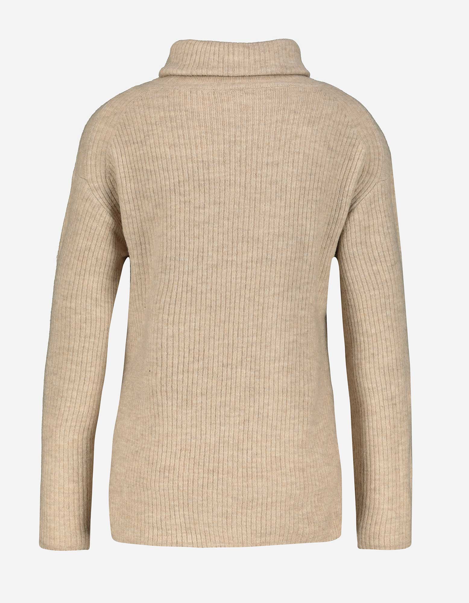 Jela London Damen Slim-Fit Pullover Rollkappen - Feinripp Streifen