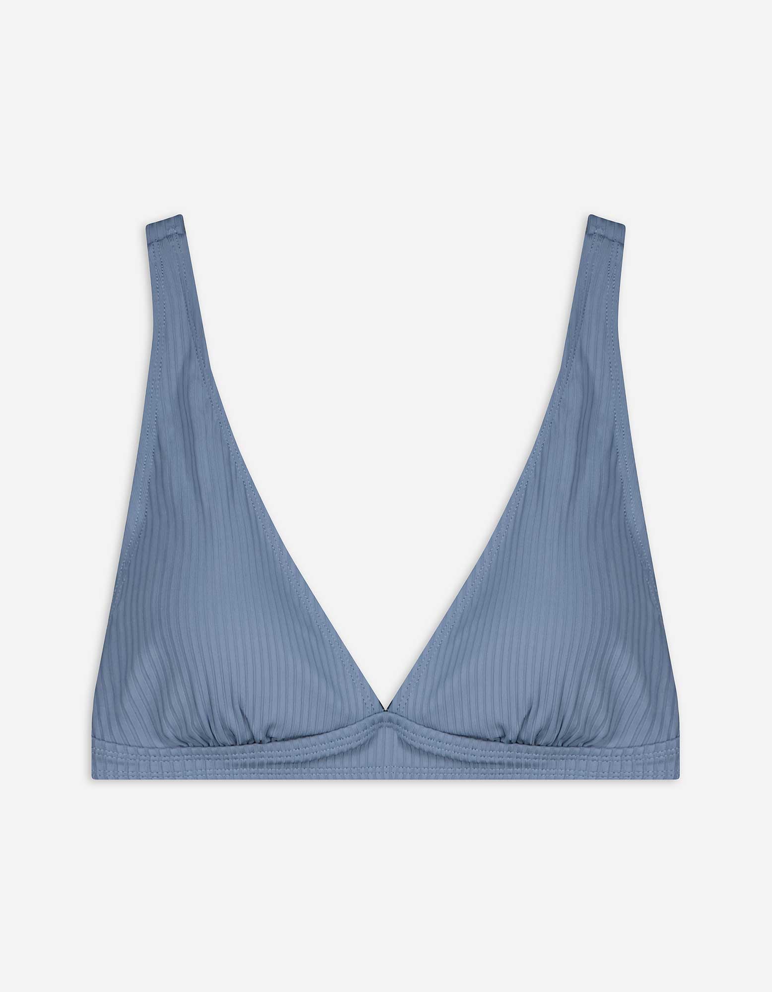 Bikinitop - einfarbig - blau