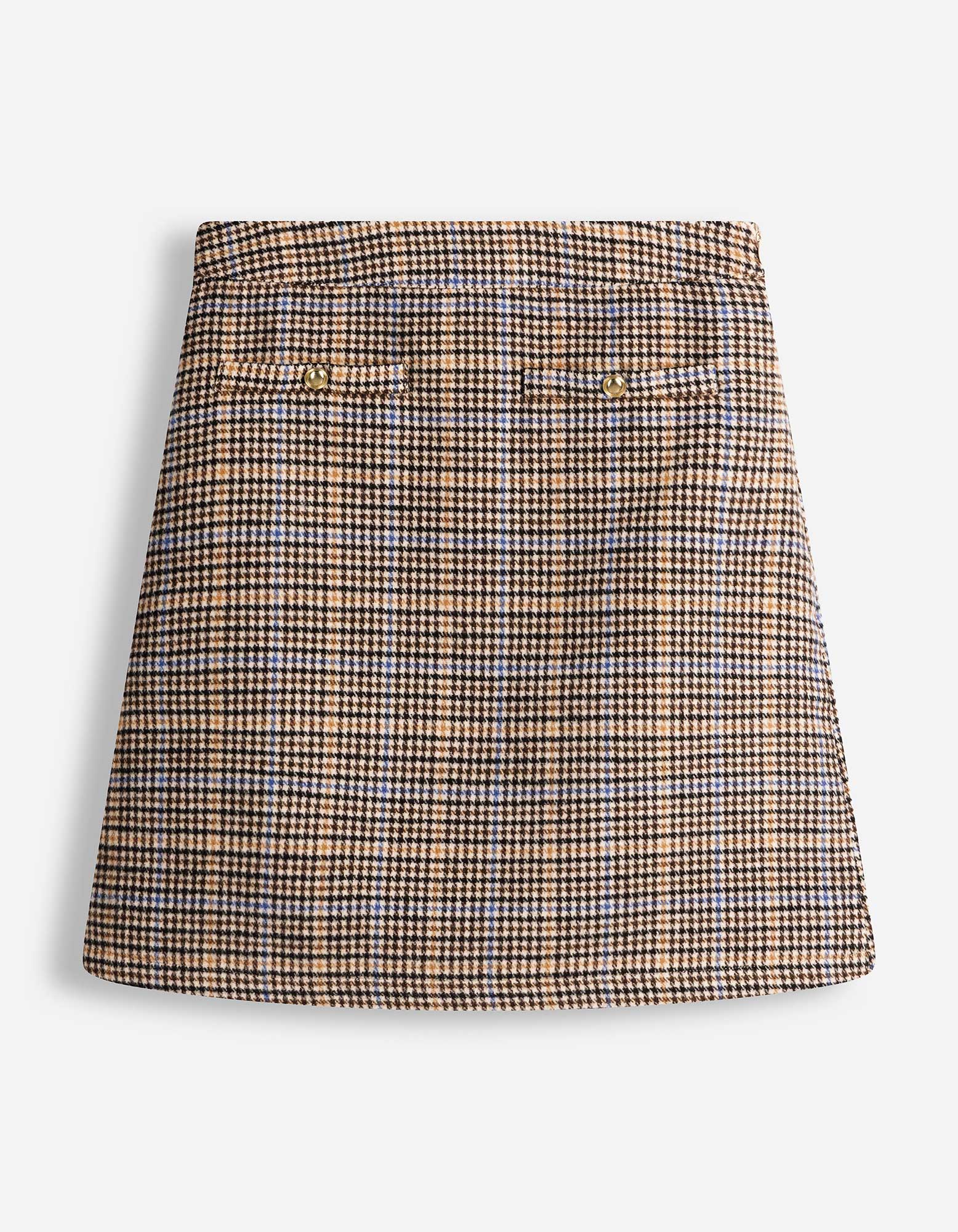 Midirok - Ruitmotief - Beige