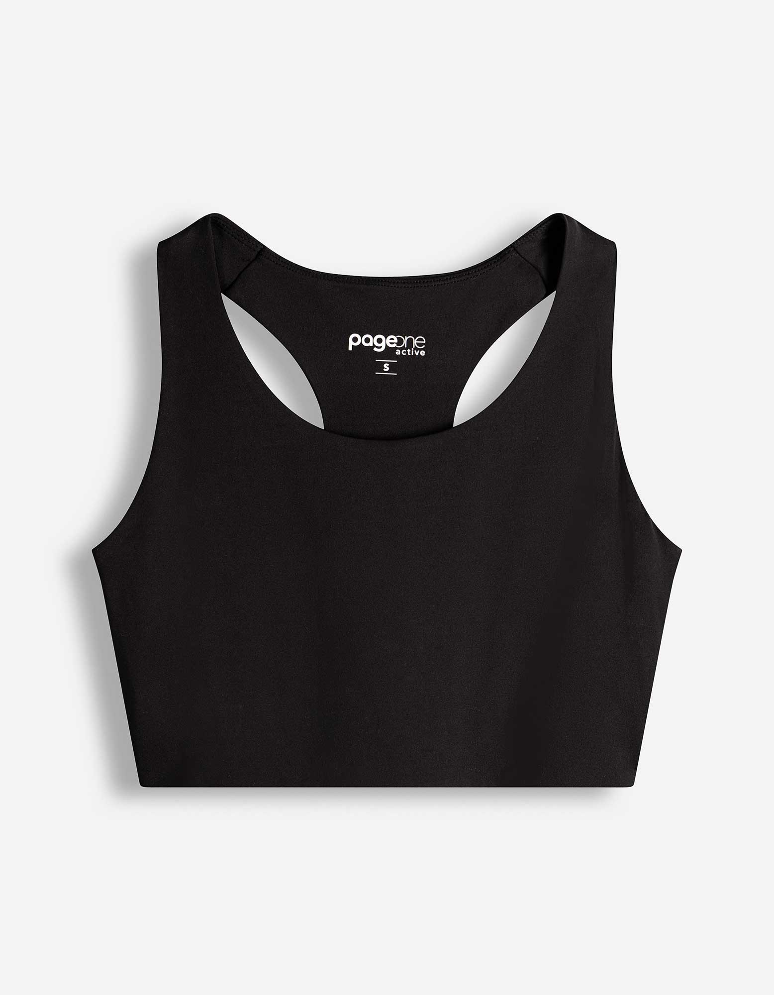 Cropped top - Zachte touch - Zwart