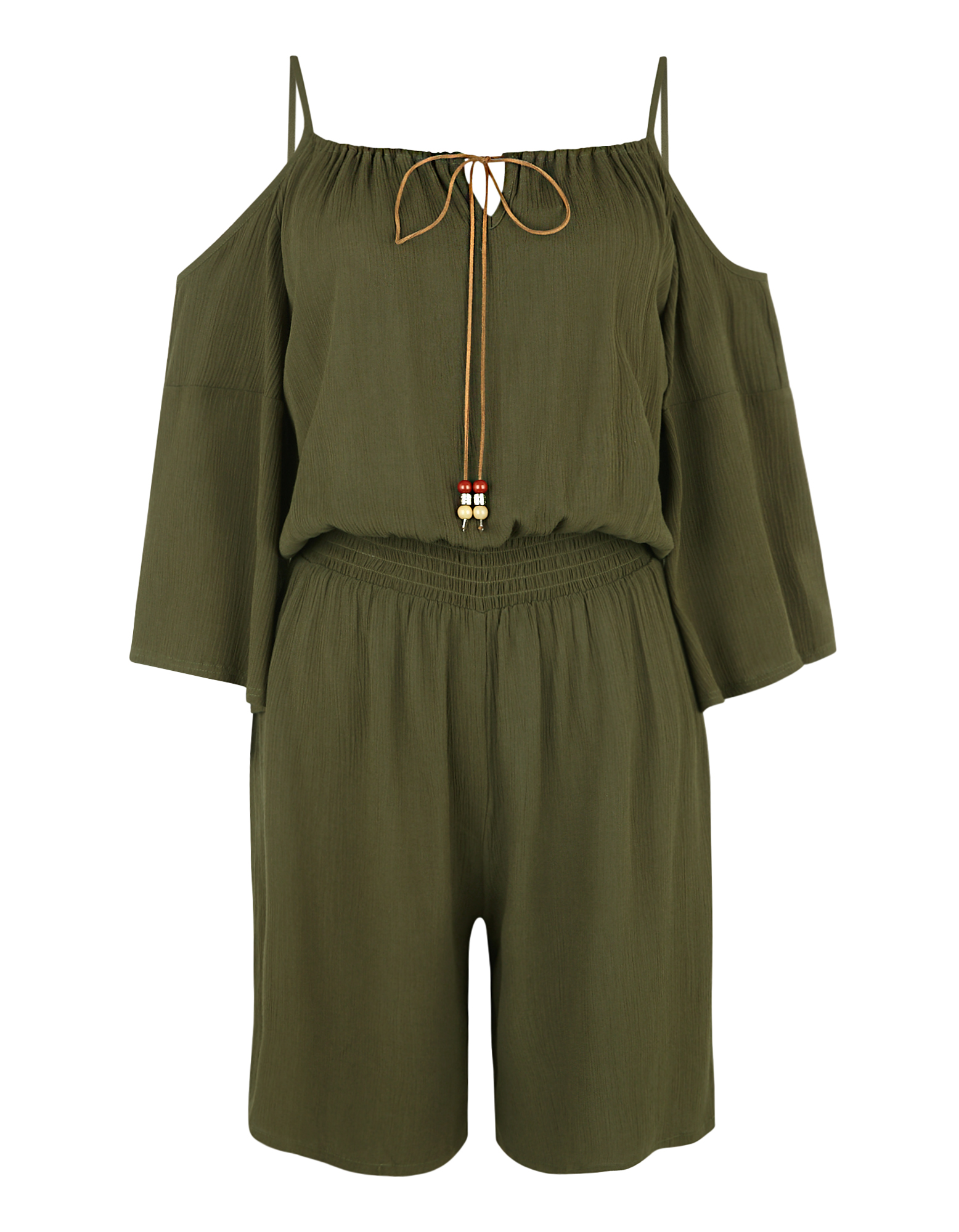 Damen Jumpsuit im ColdShoulderLook Takko Fashion