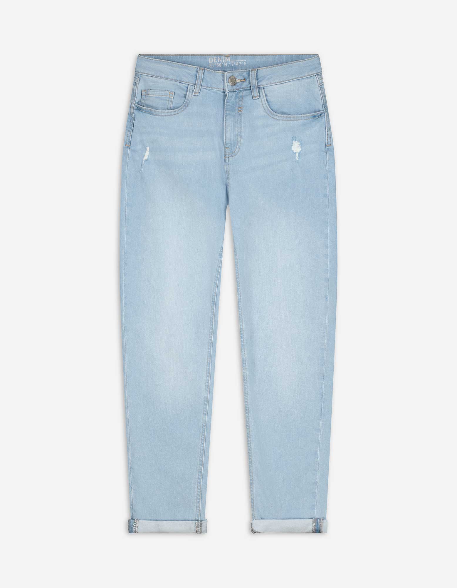 Jeans - Girlfriend Fit - hellblau