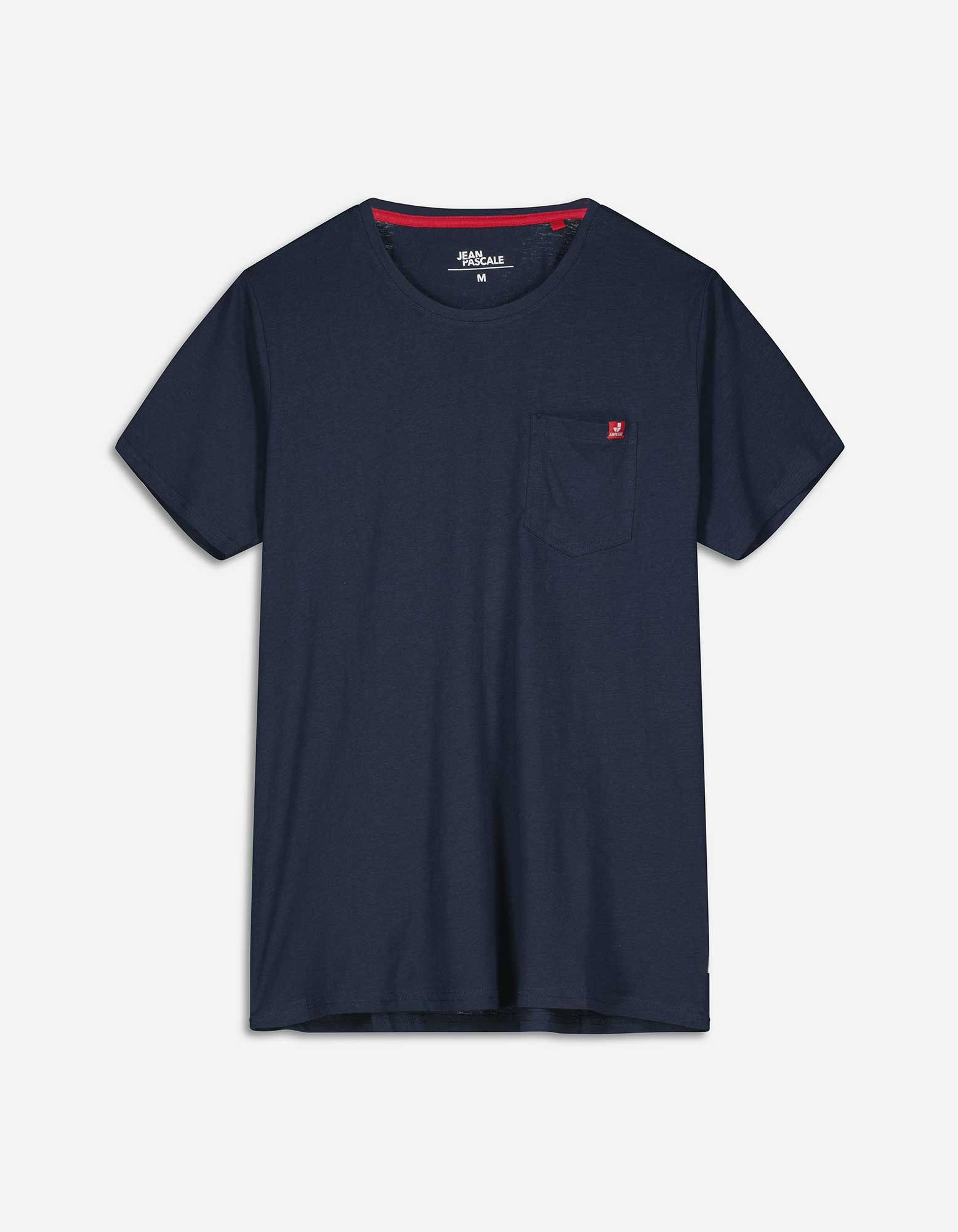 T-Shirt - Brusttasche - dunkelblau