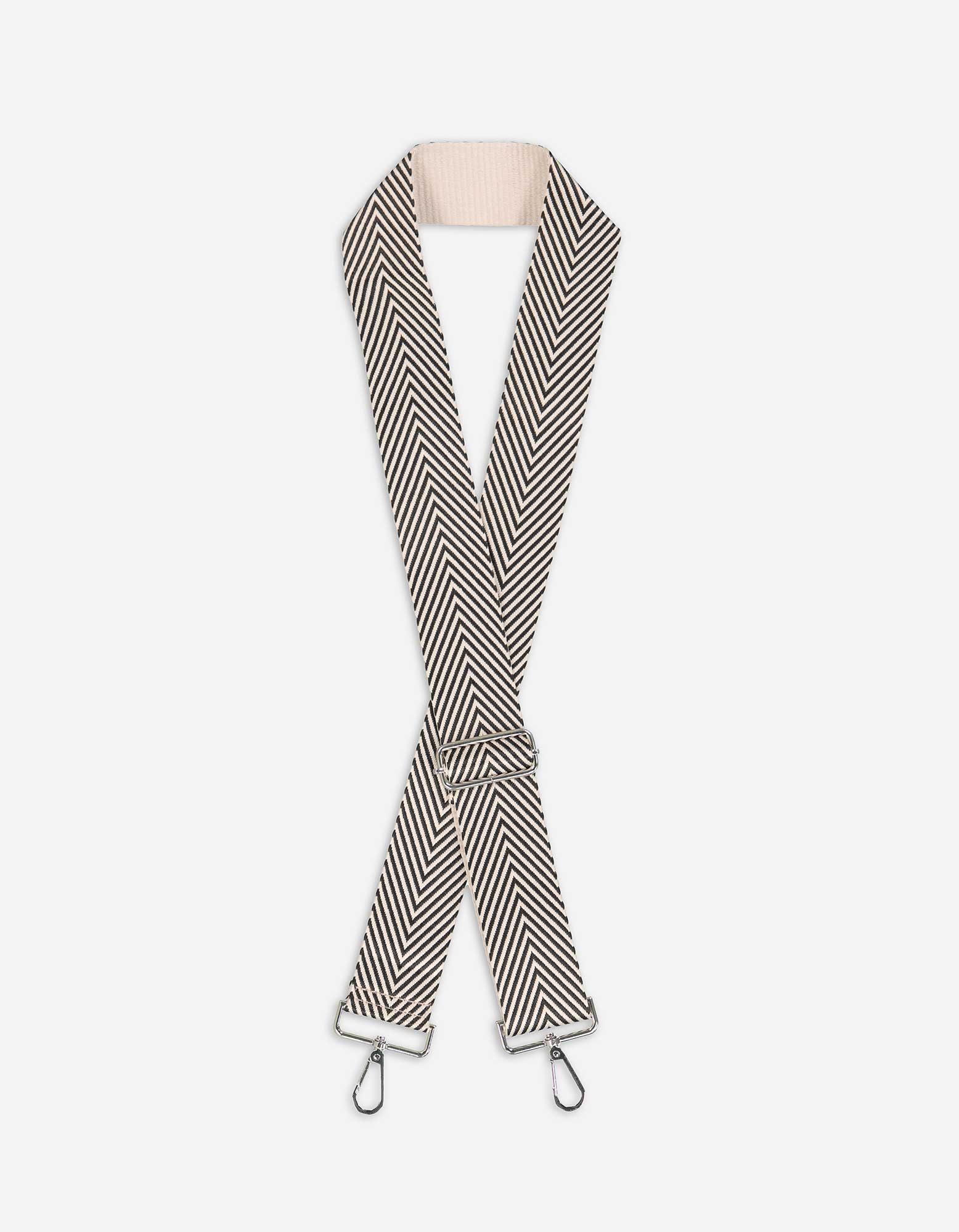 Taschengurt - gemustert - beige