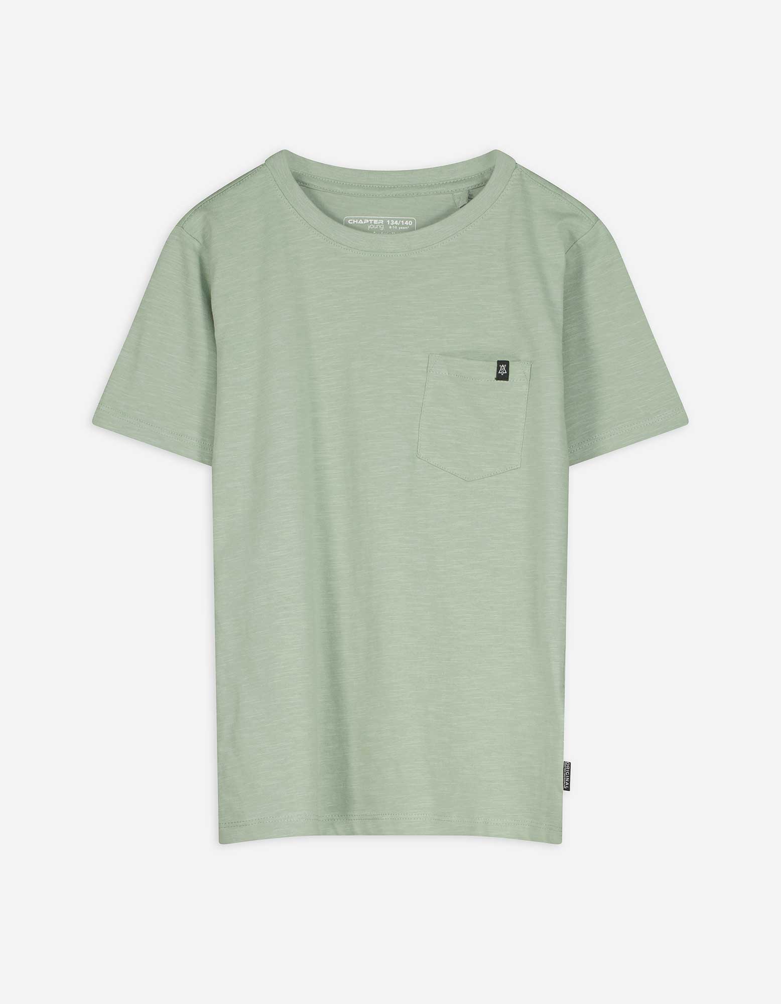 T-Shirt - Brusttasche - grün