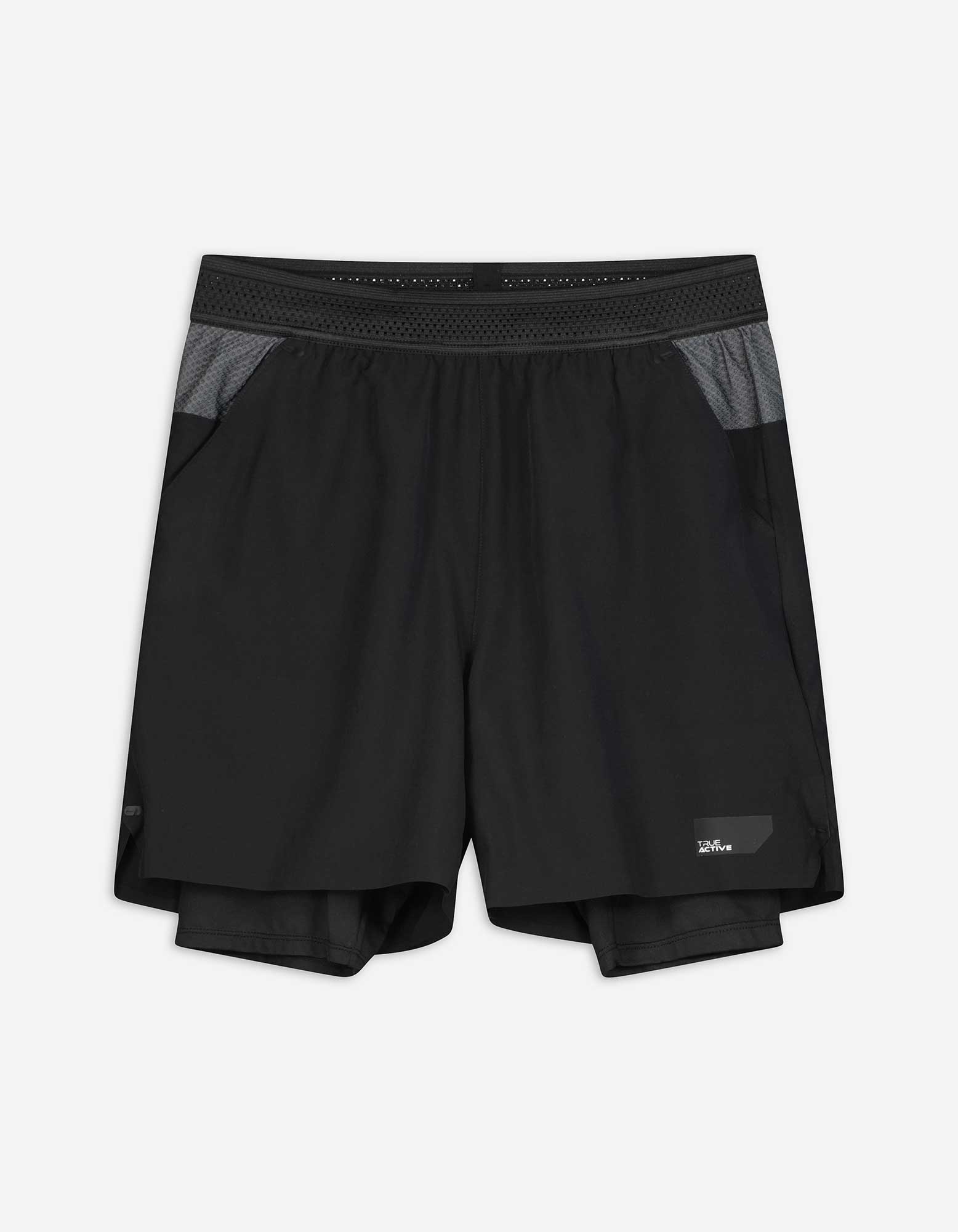 Shorts - einfarbig - schwarz