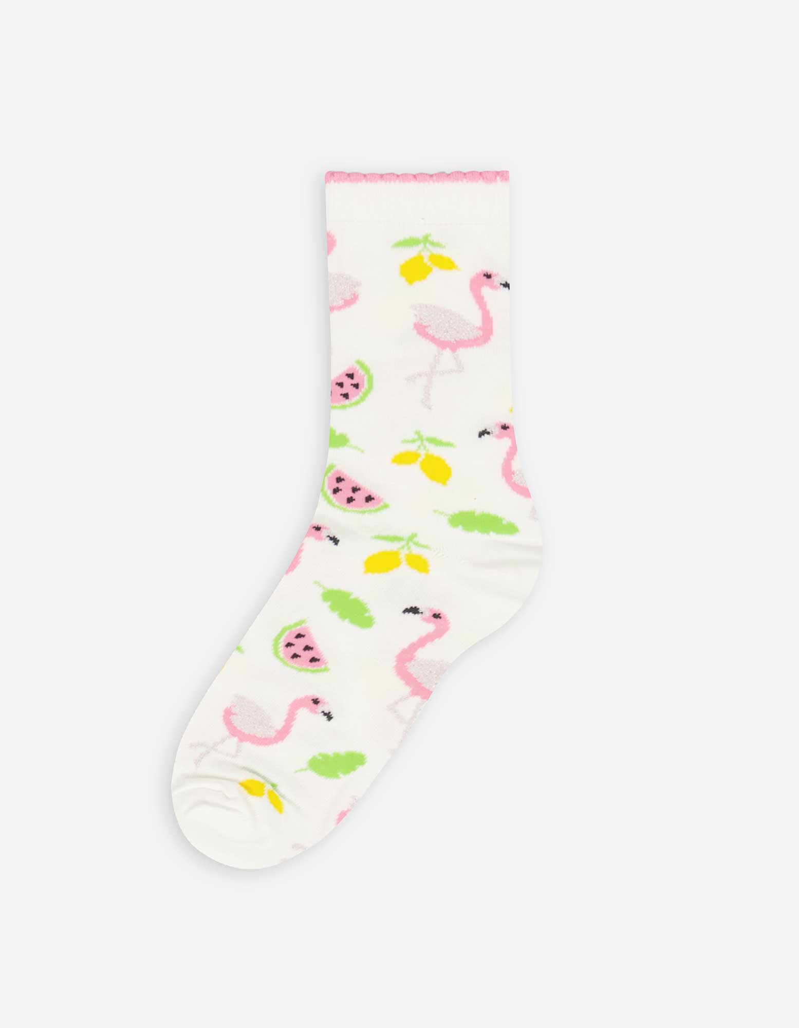 Socken - Allover-Muster - weiß
