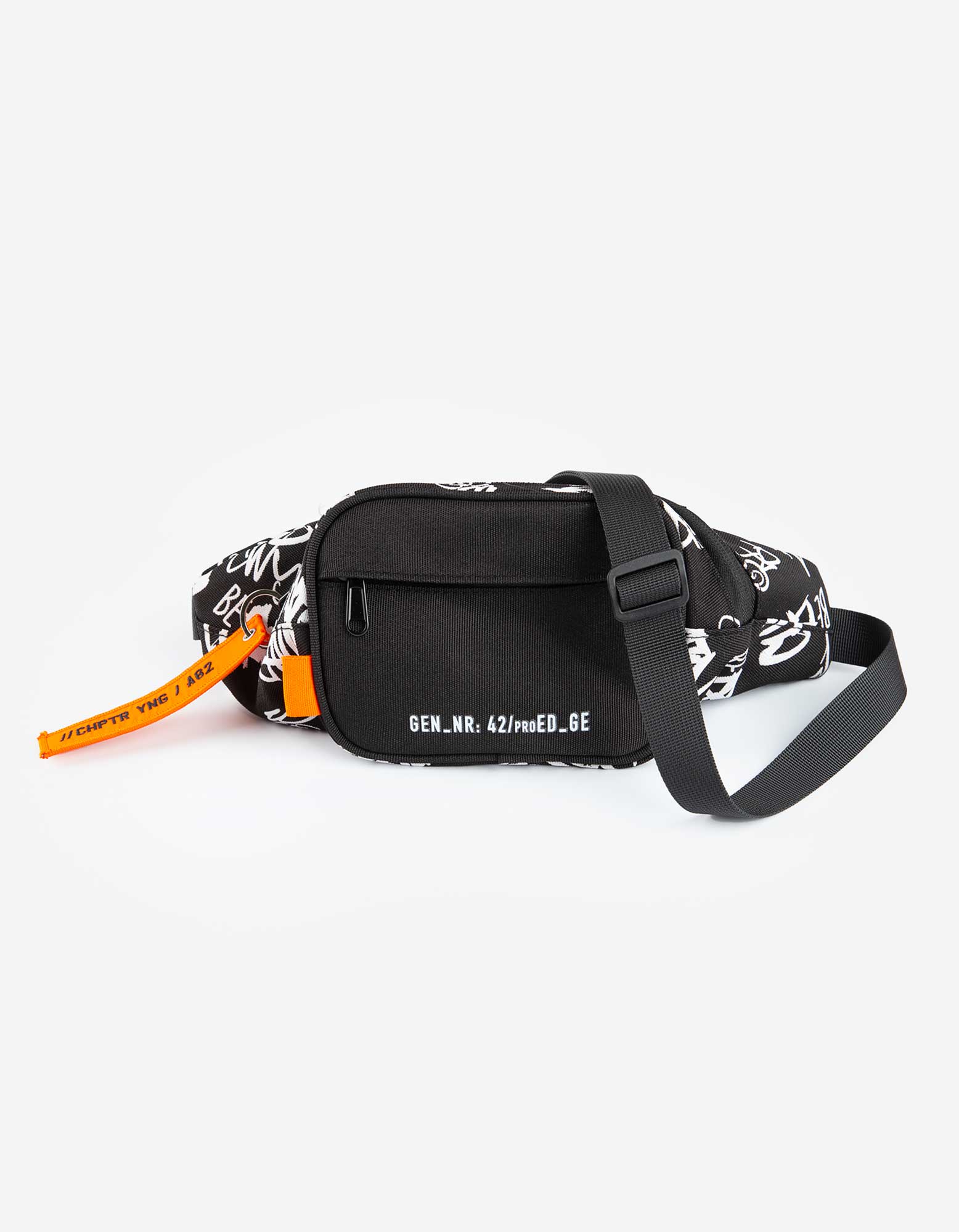 Bauchtasche - Allover-Print - schwarz