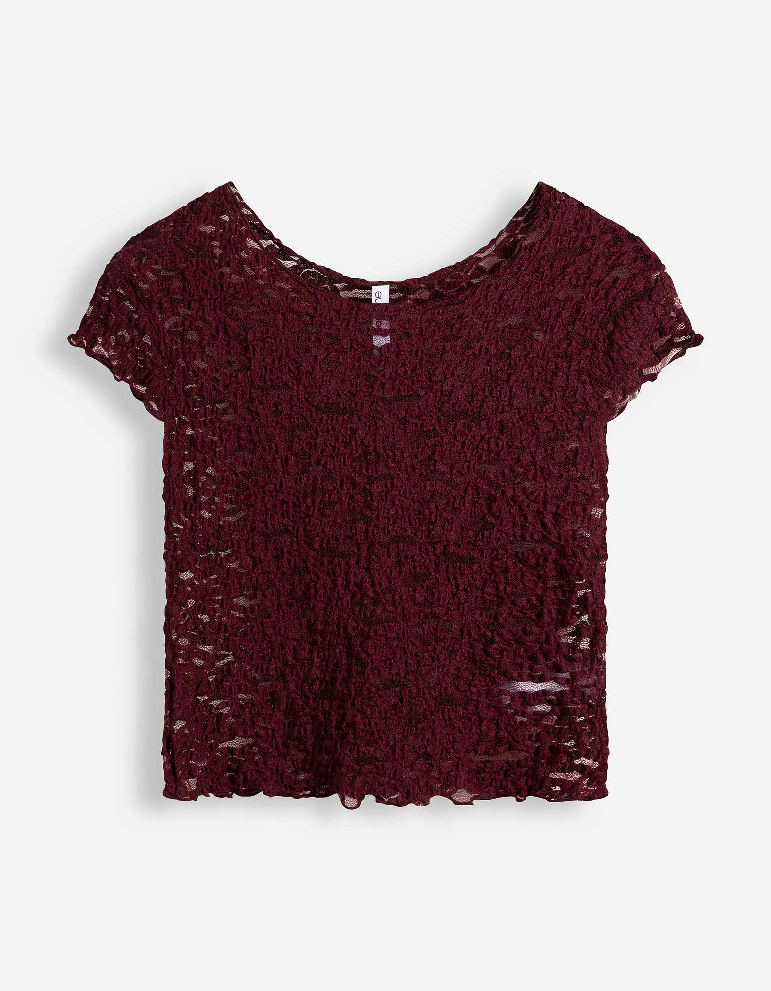 T-shirt - Geschulpte zoom - Paars