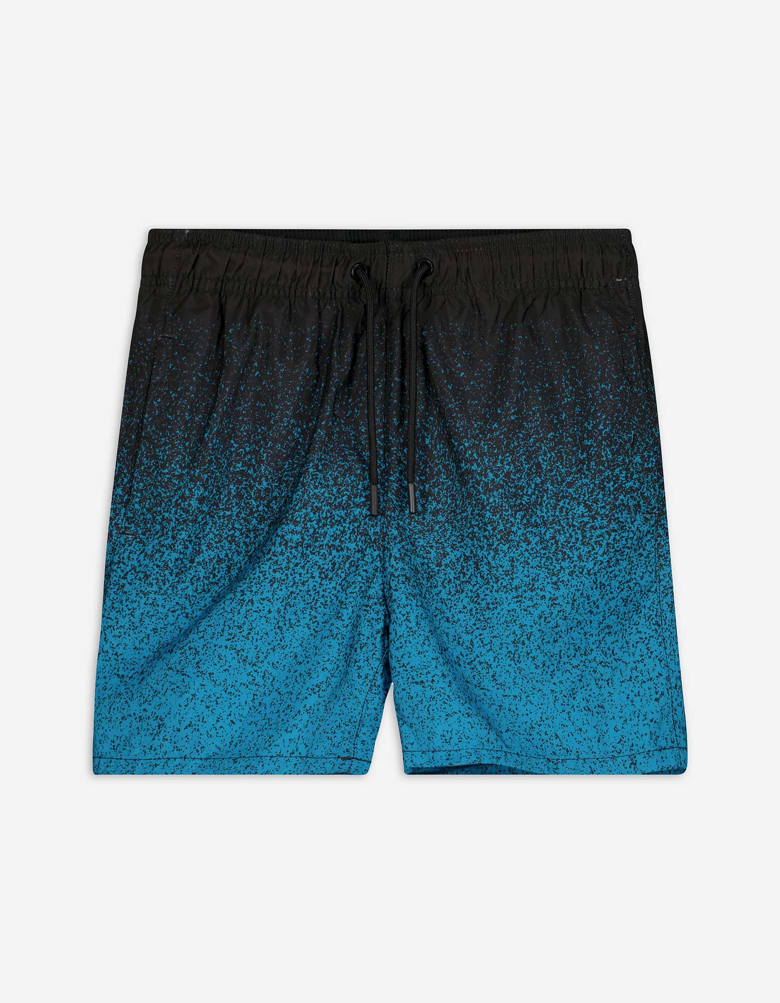 Badehose - Allover-Print - schwarz