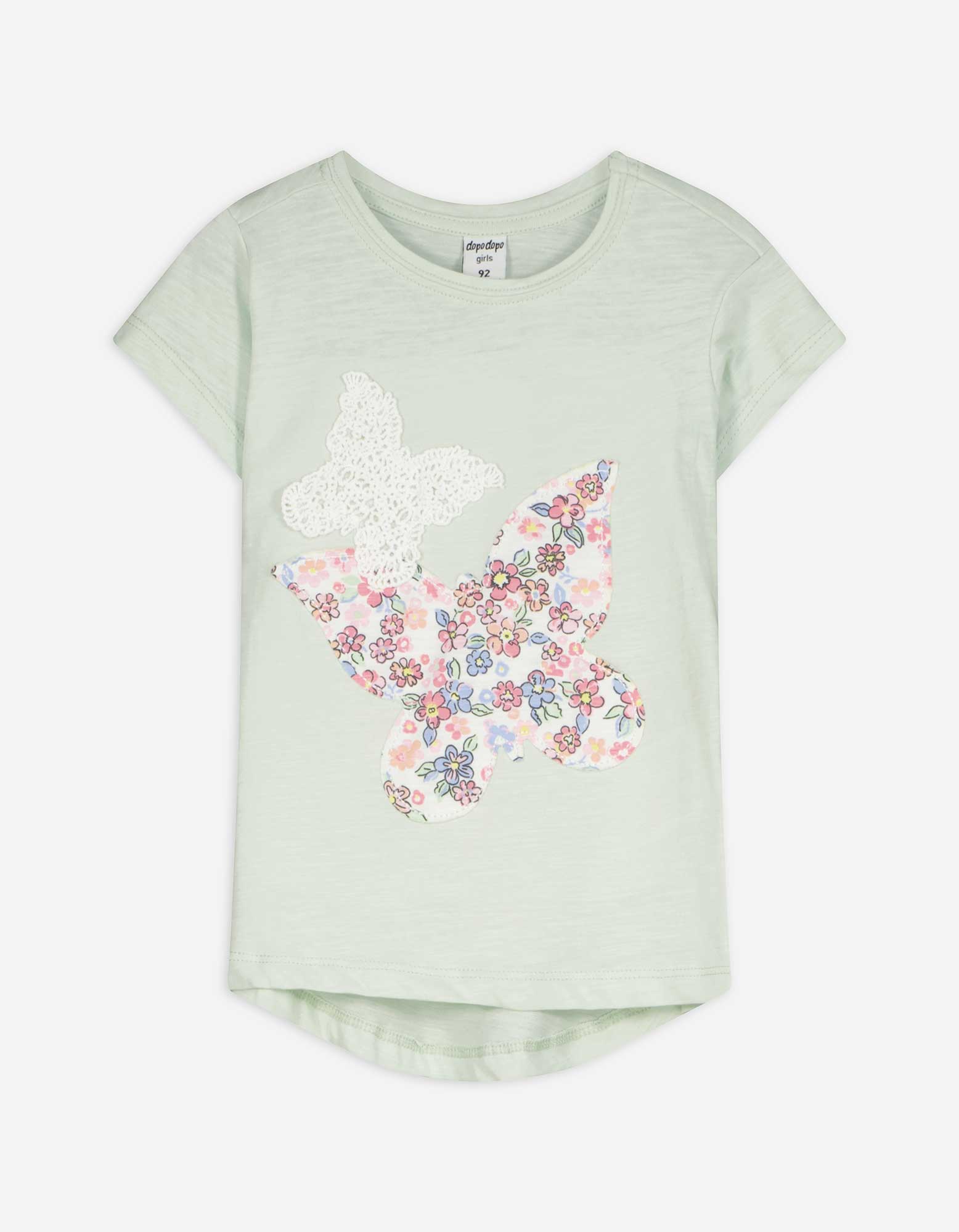 T-Shirt - Applikation - hellgrün