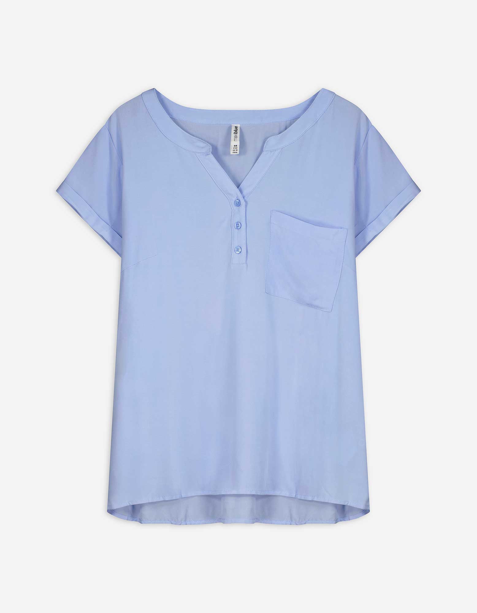 Bluse - Viskose - hellblau