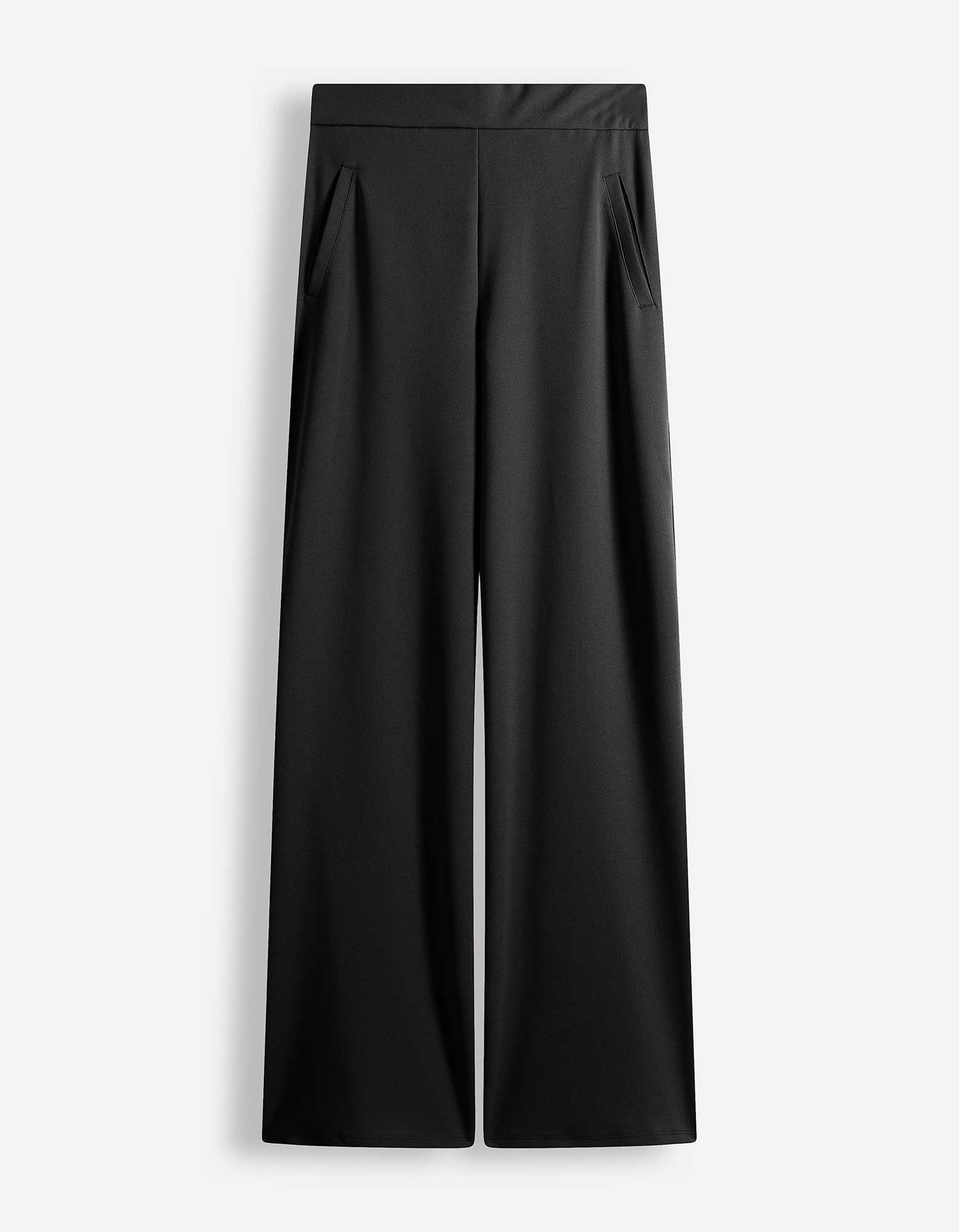Broek - Elastische band - Zwart