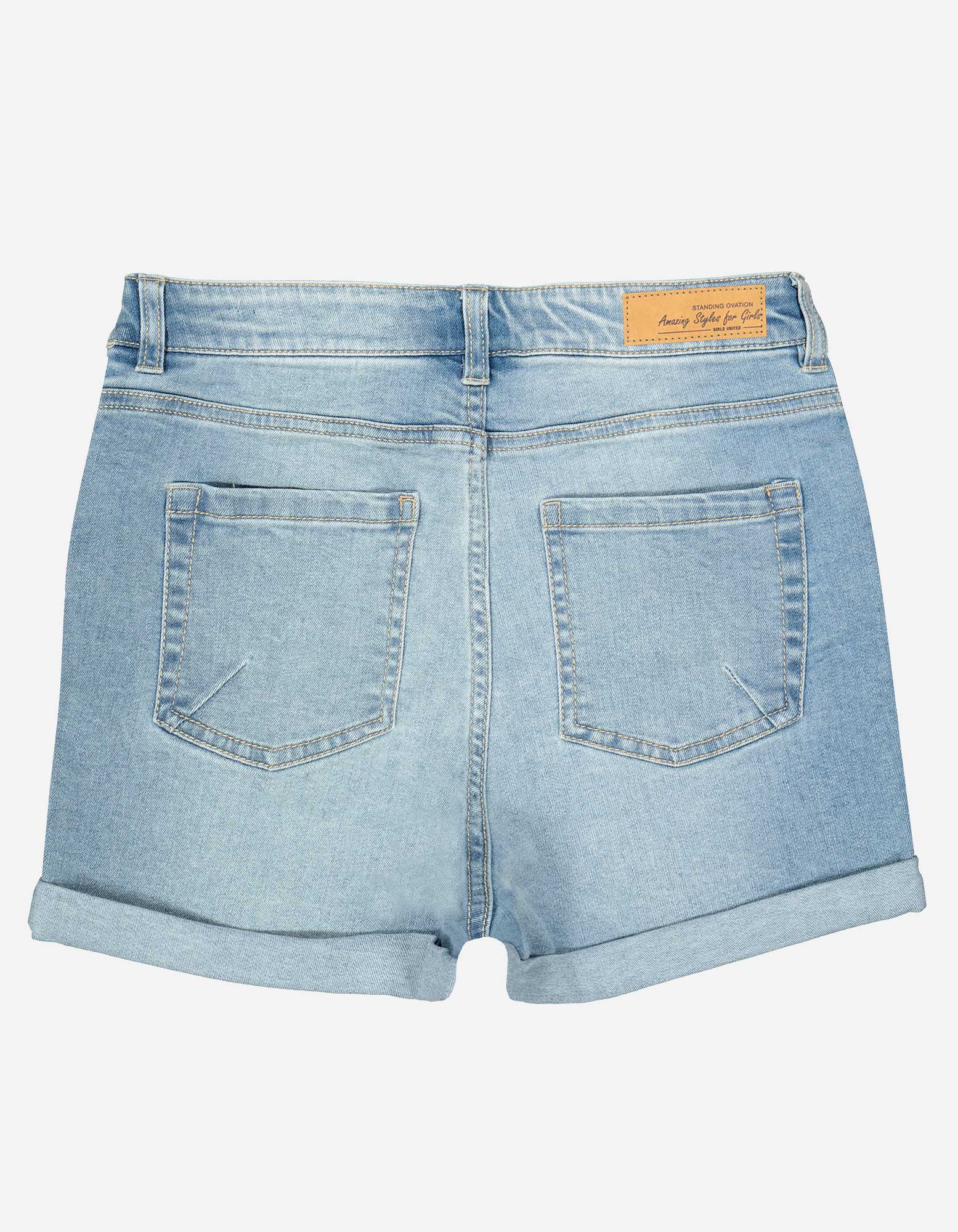 Garcia rianna slim fit high waist stretch denim short meisje