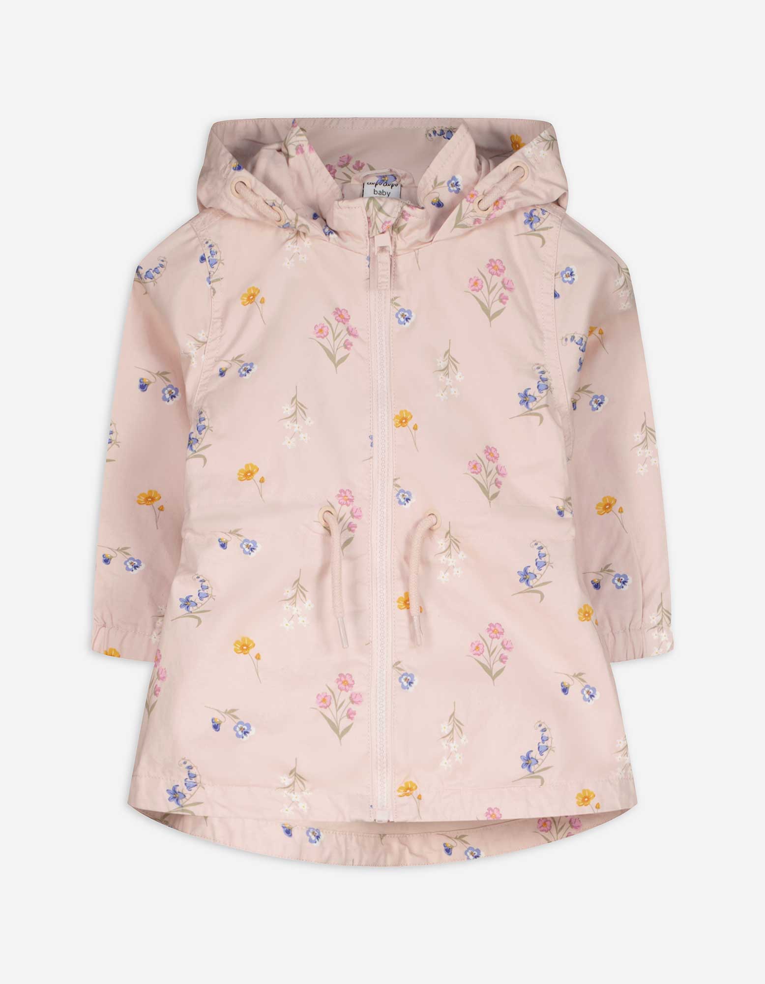 Regenjacke - Allover-Print - rosa