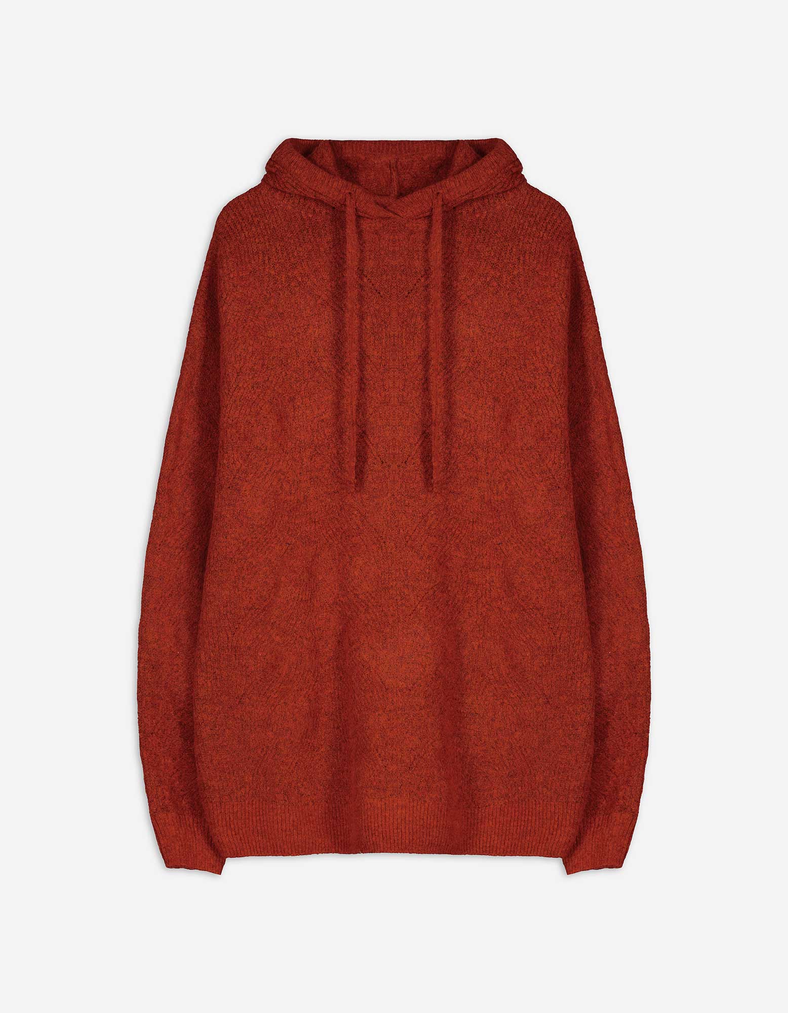 Pullover - Grobstrick - dunkelrot
