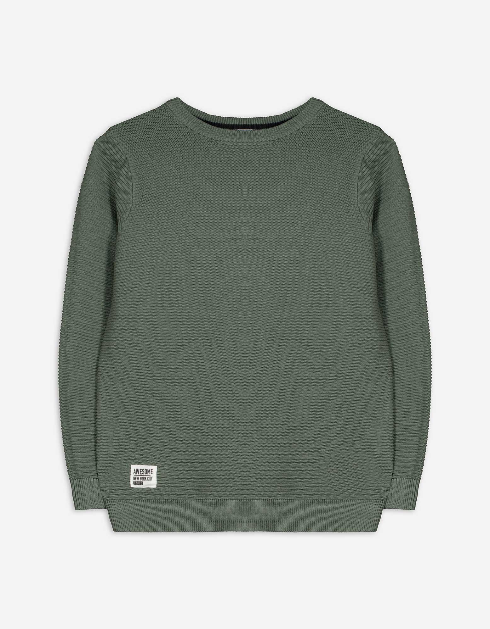 Pullover - einfarbig - dunkelgrün