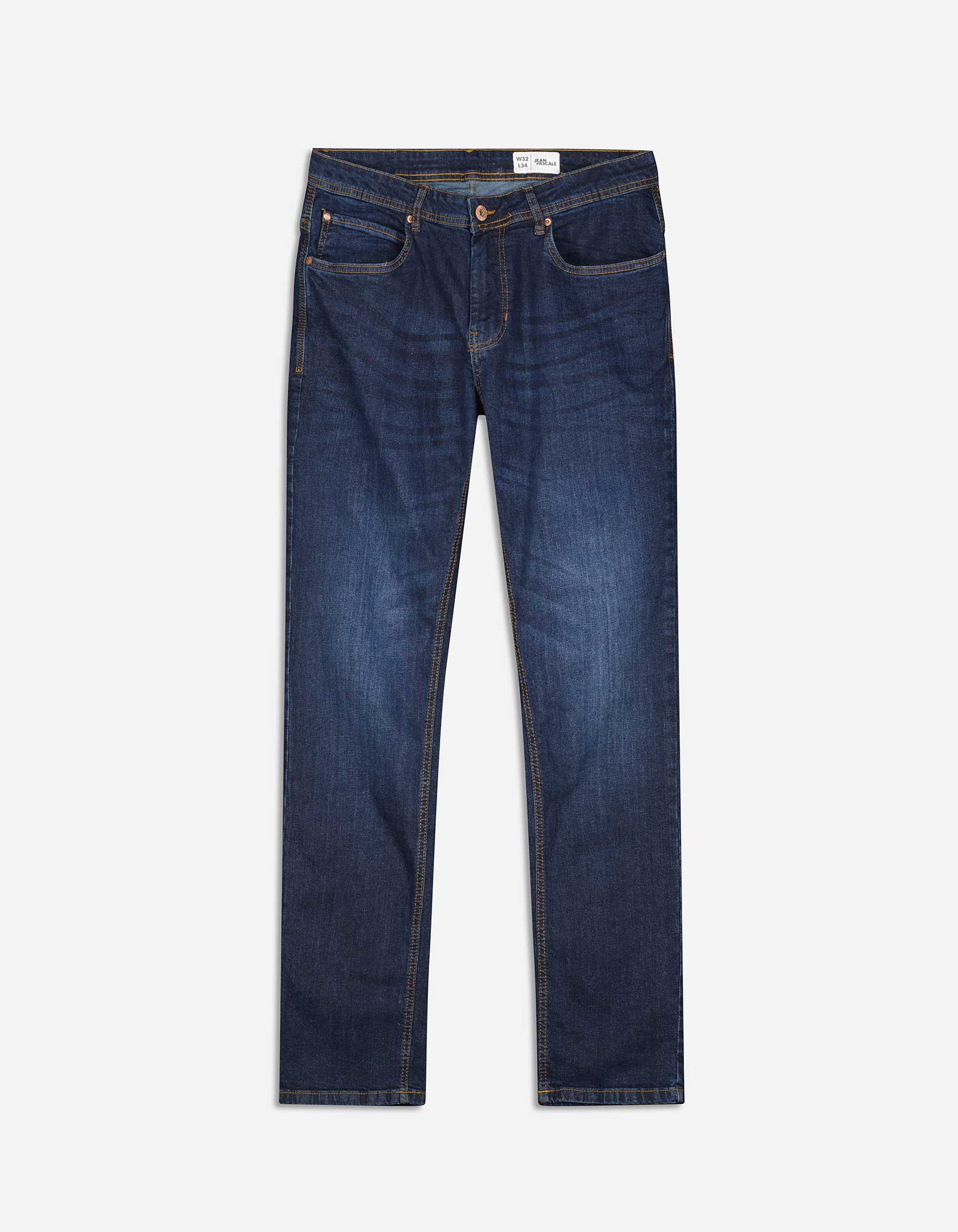 Jeans - Knopf- und Reißverschluss - dunkelblau