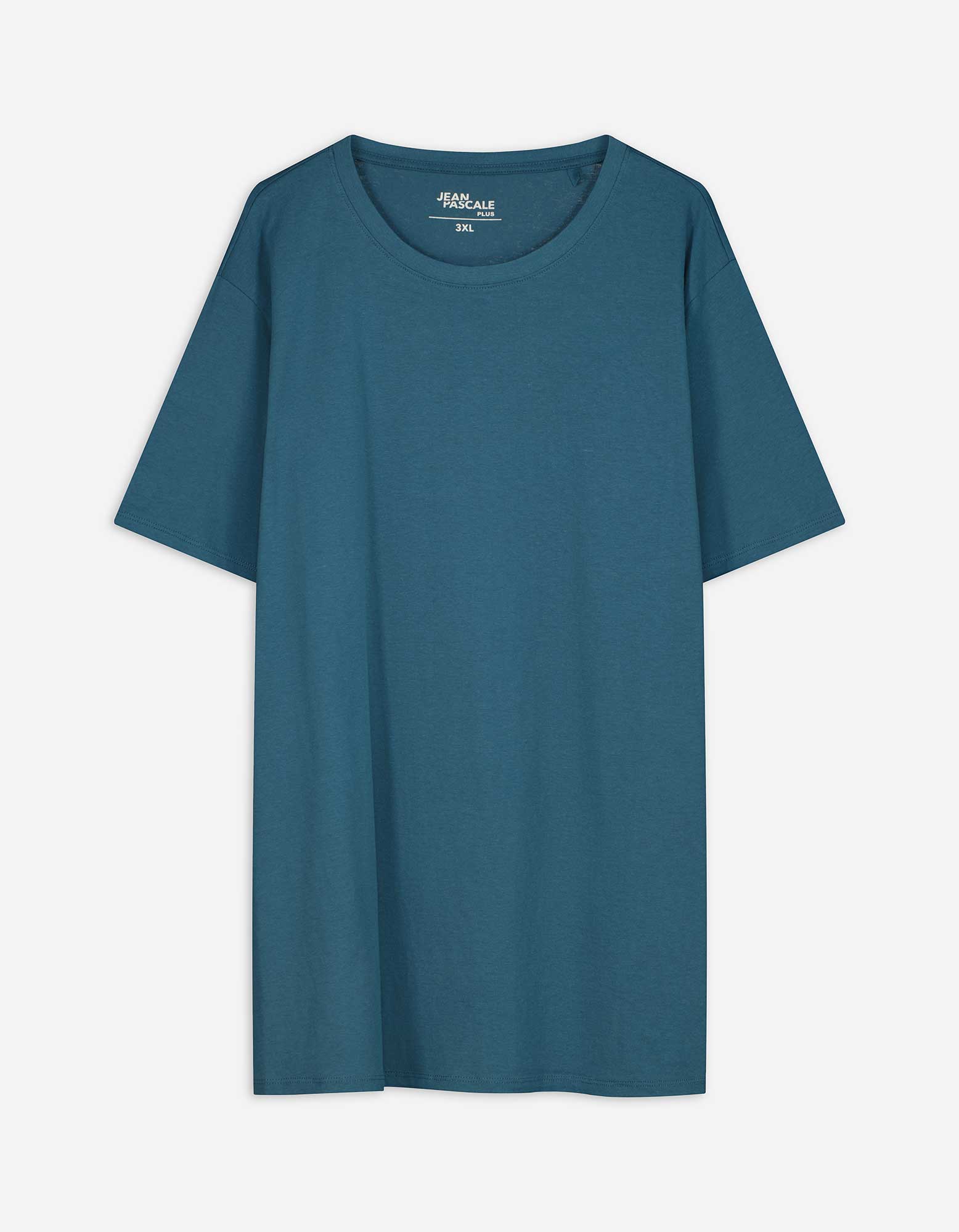 T-Shirt - einfarbig - türkis
