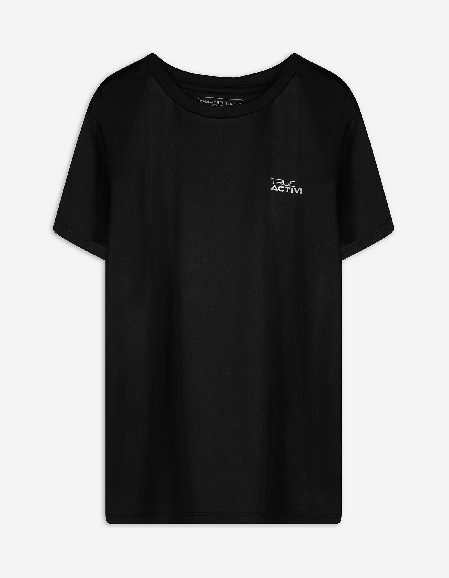 T-Shirt - einfarbig - schwarz