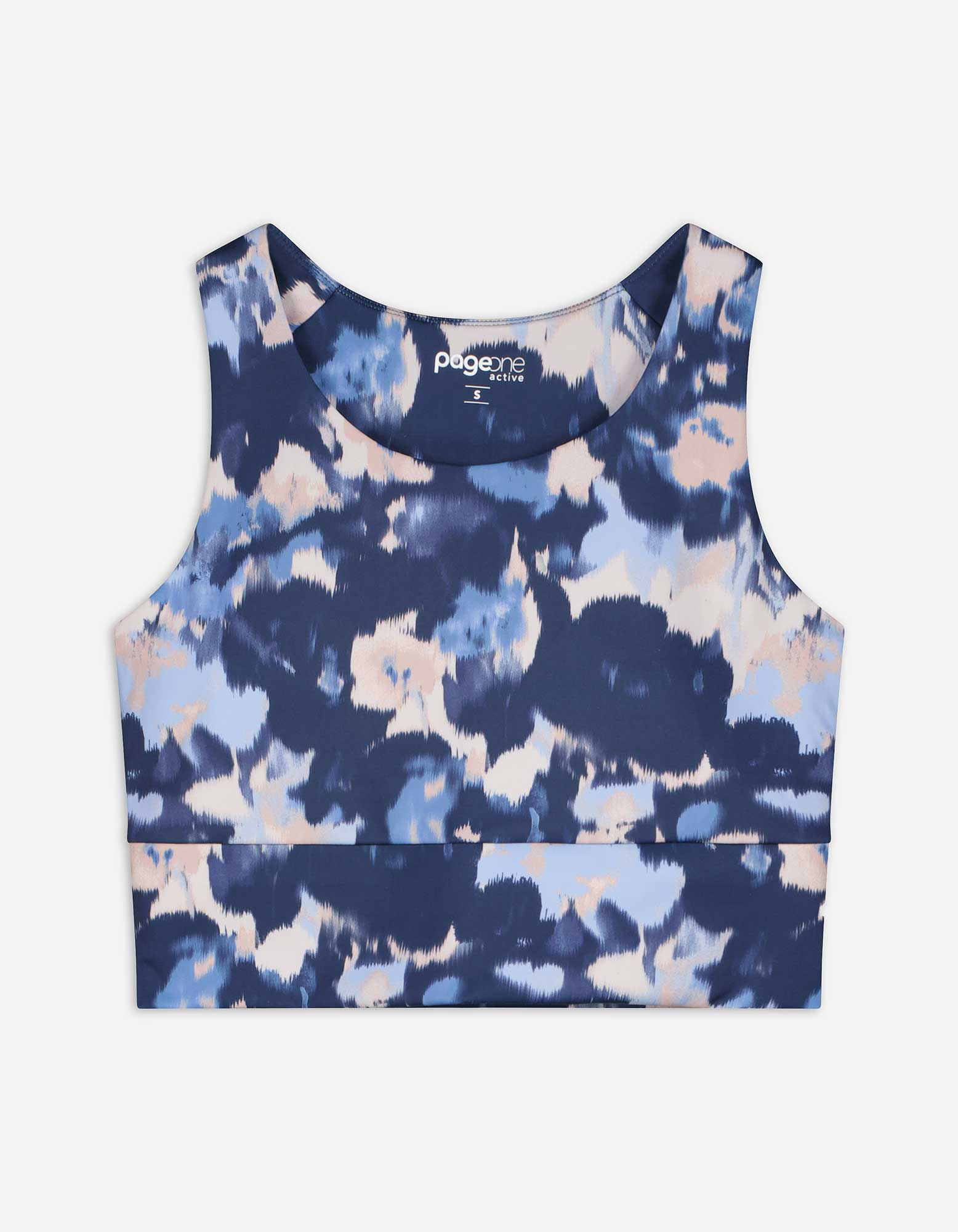 Cropped Top - Soft-Touch - hellblau