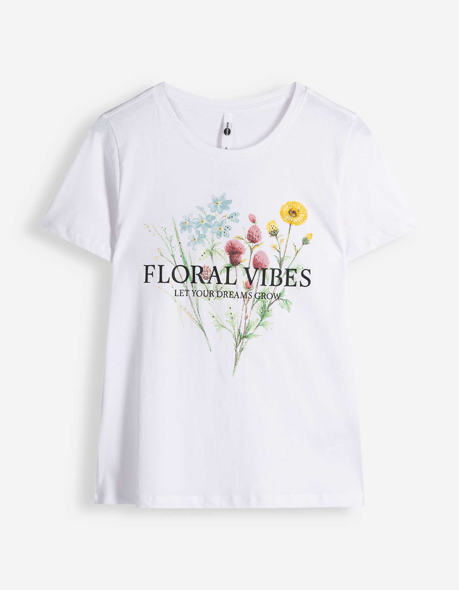 T-shirt - Voorkantprint - wit