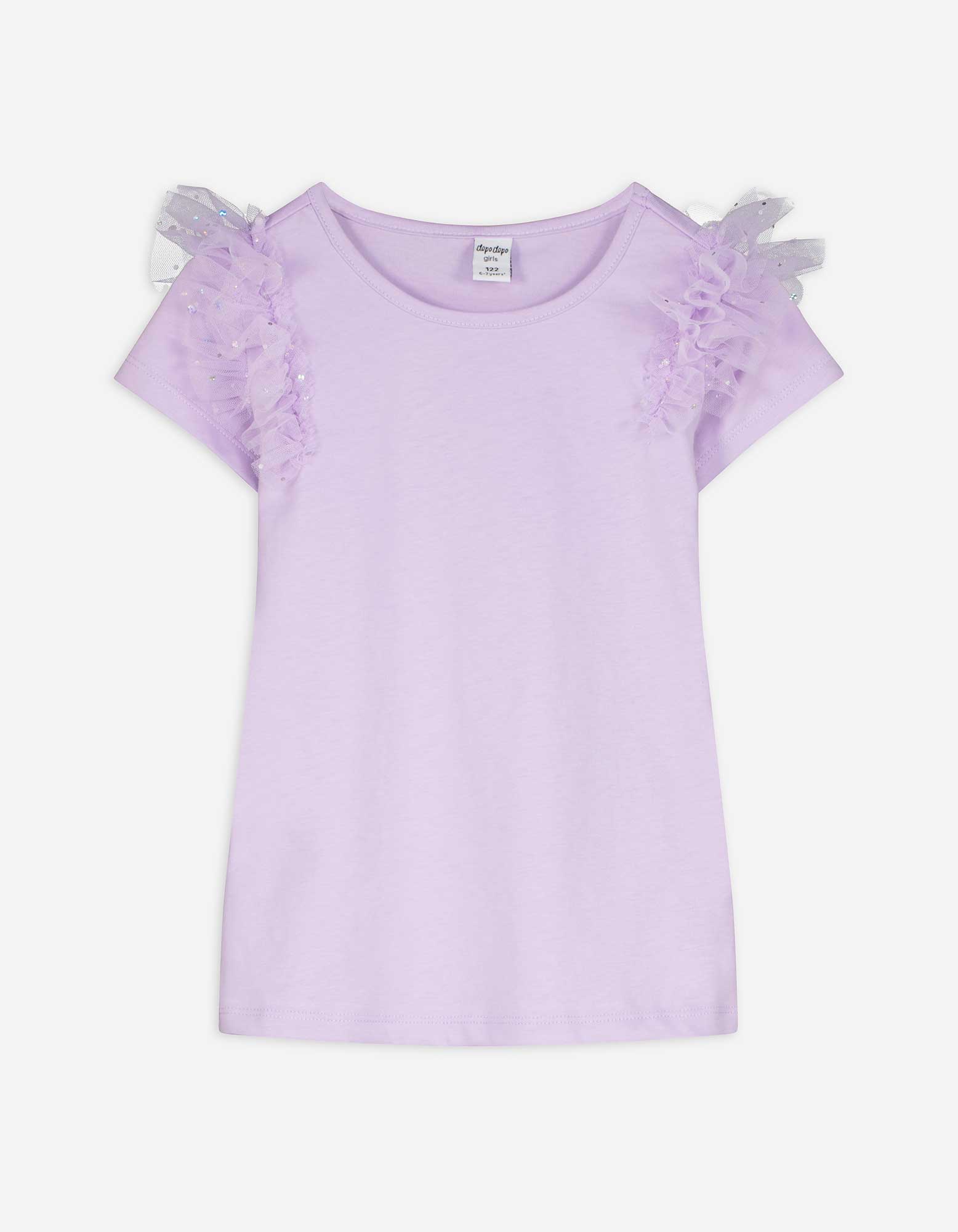 T-Shirt - Volants - lila