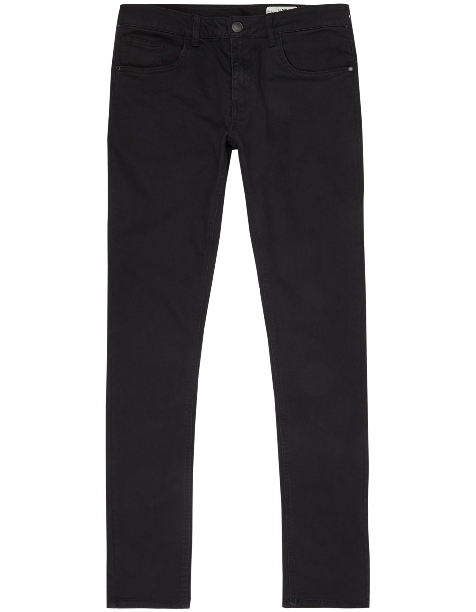 Zwarte Slim Fit Heren Jeans met Wassing - Black-Leo.nl