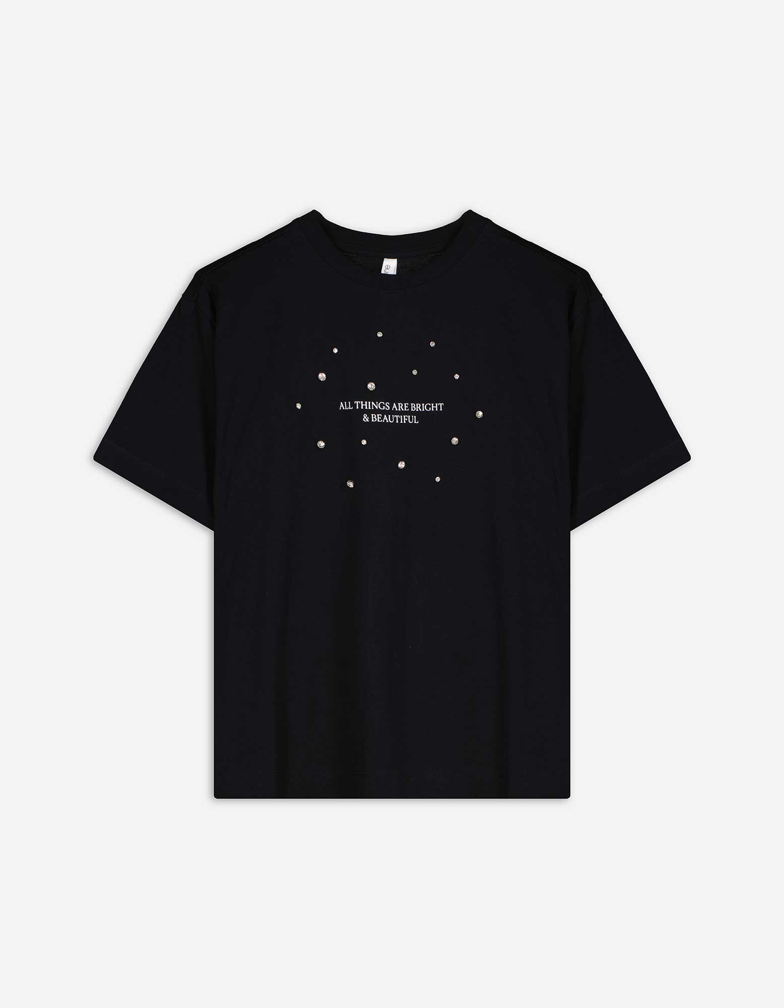 T-shirt - Voorkantprint - Zwart