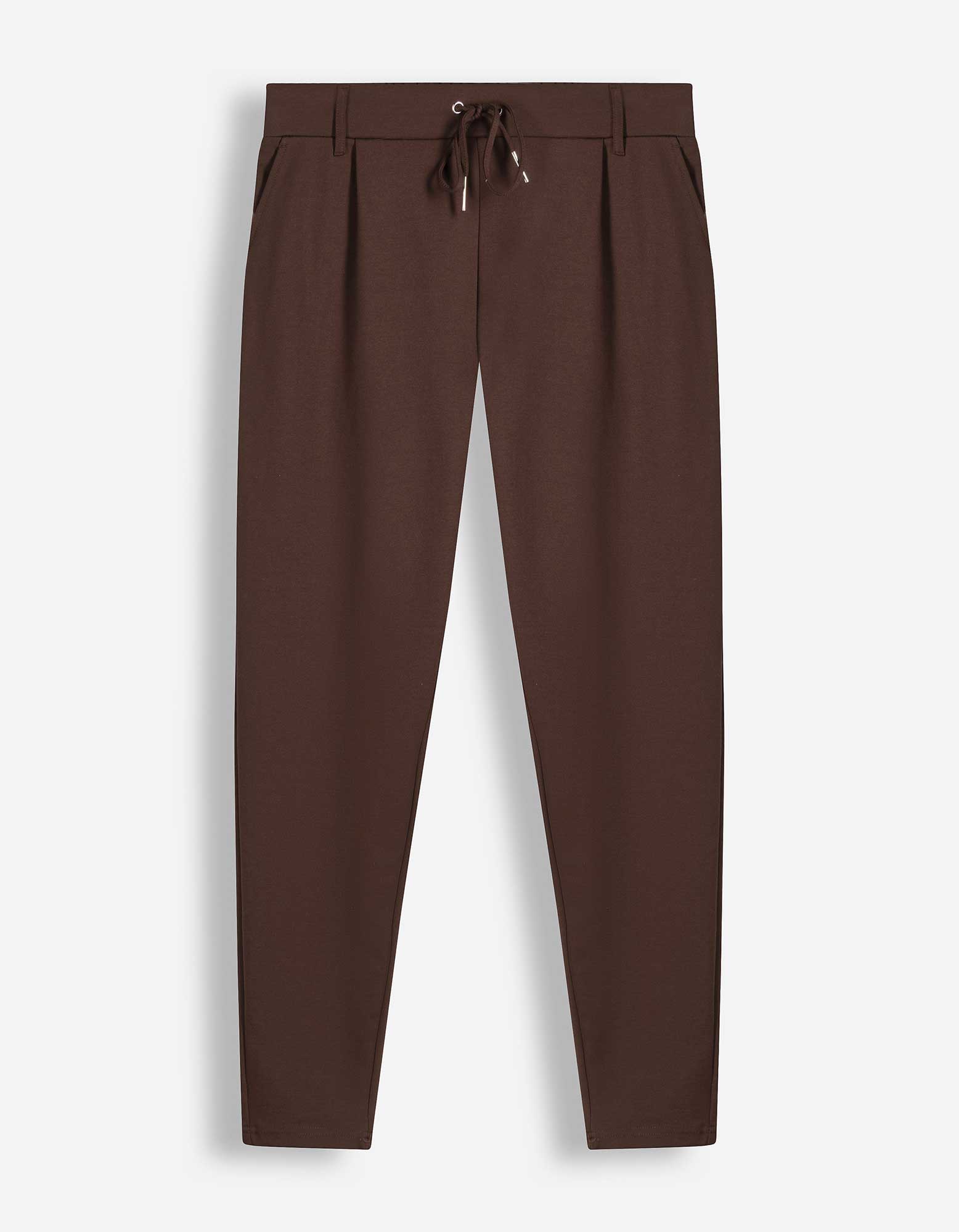 Jogger pants - Skinny fit - Donkerbruin