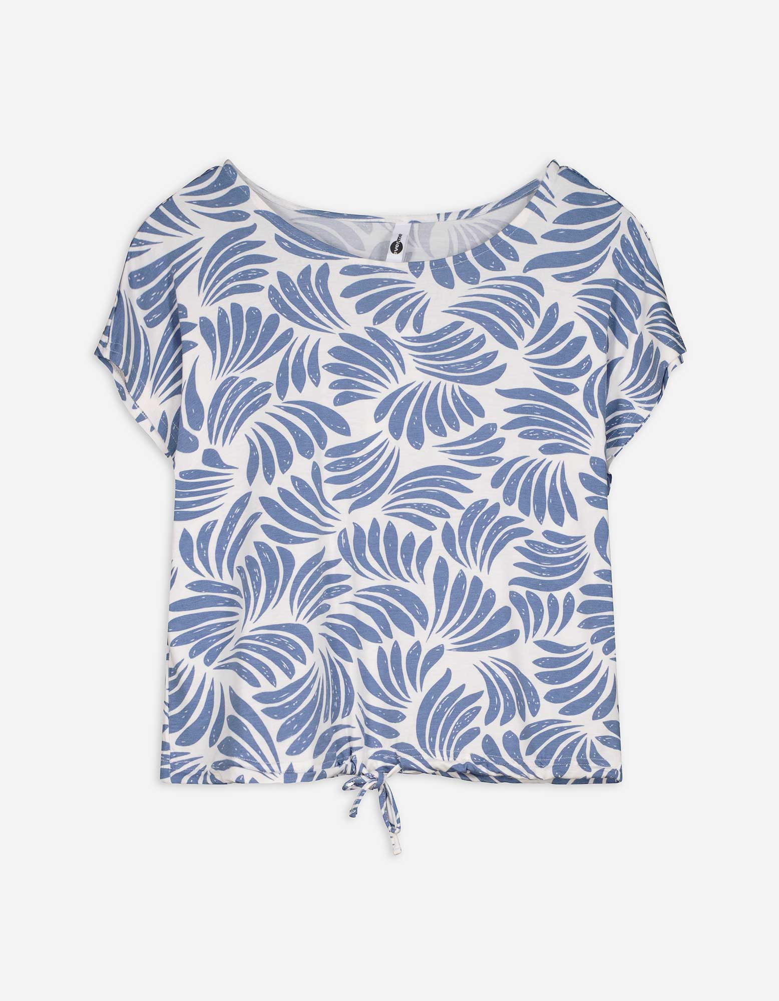 T-Shirt - Allover-Print - weiß