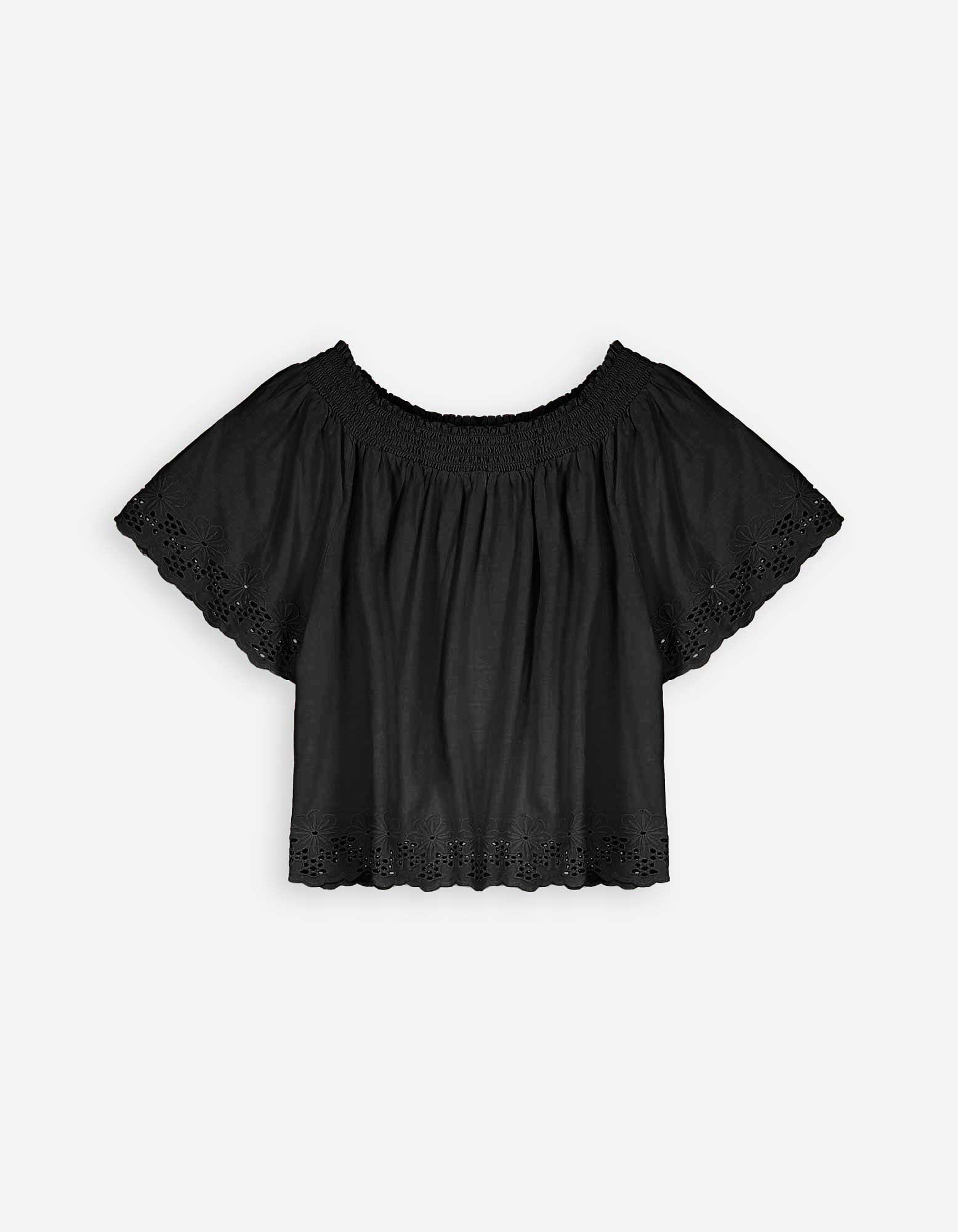 Blusenshirt - Carmen-Ausschnitt