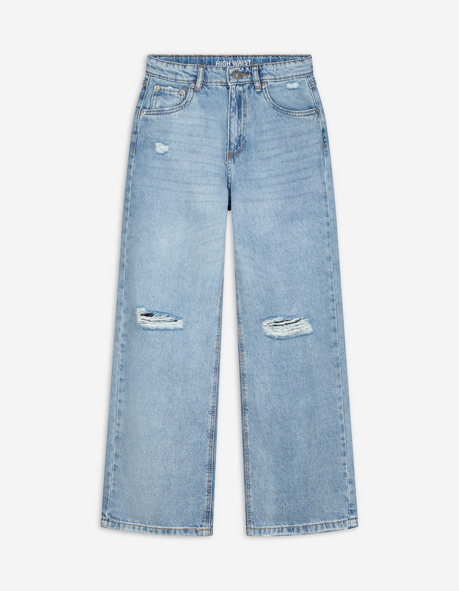 Jeans - Used-Look - blau