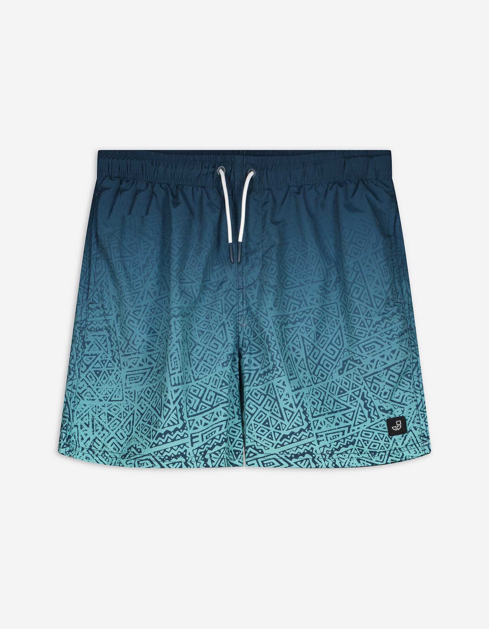 Badehose - Allover-Print - türkis