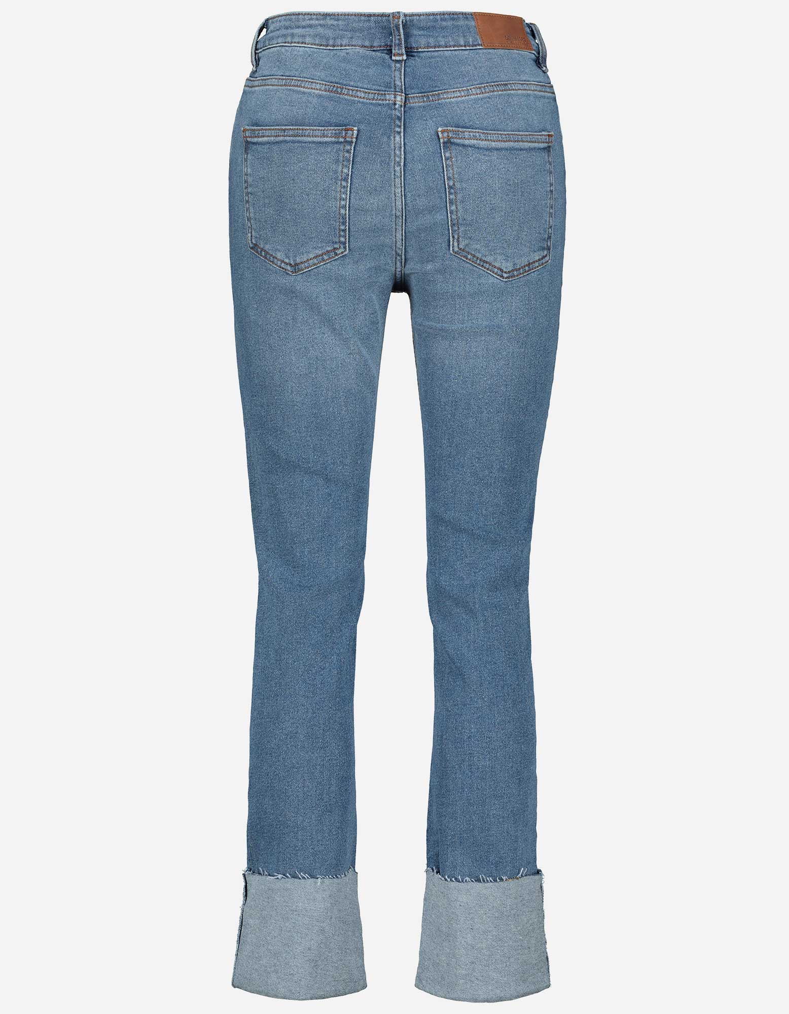 Dames Jeans - Vaste omslag broekspijp - Takko Fashion