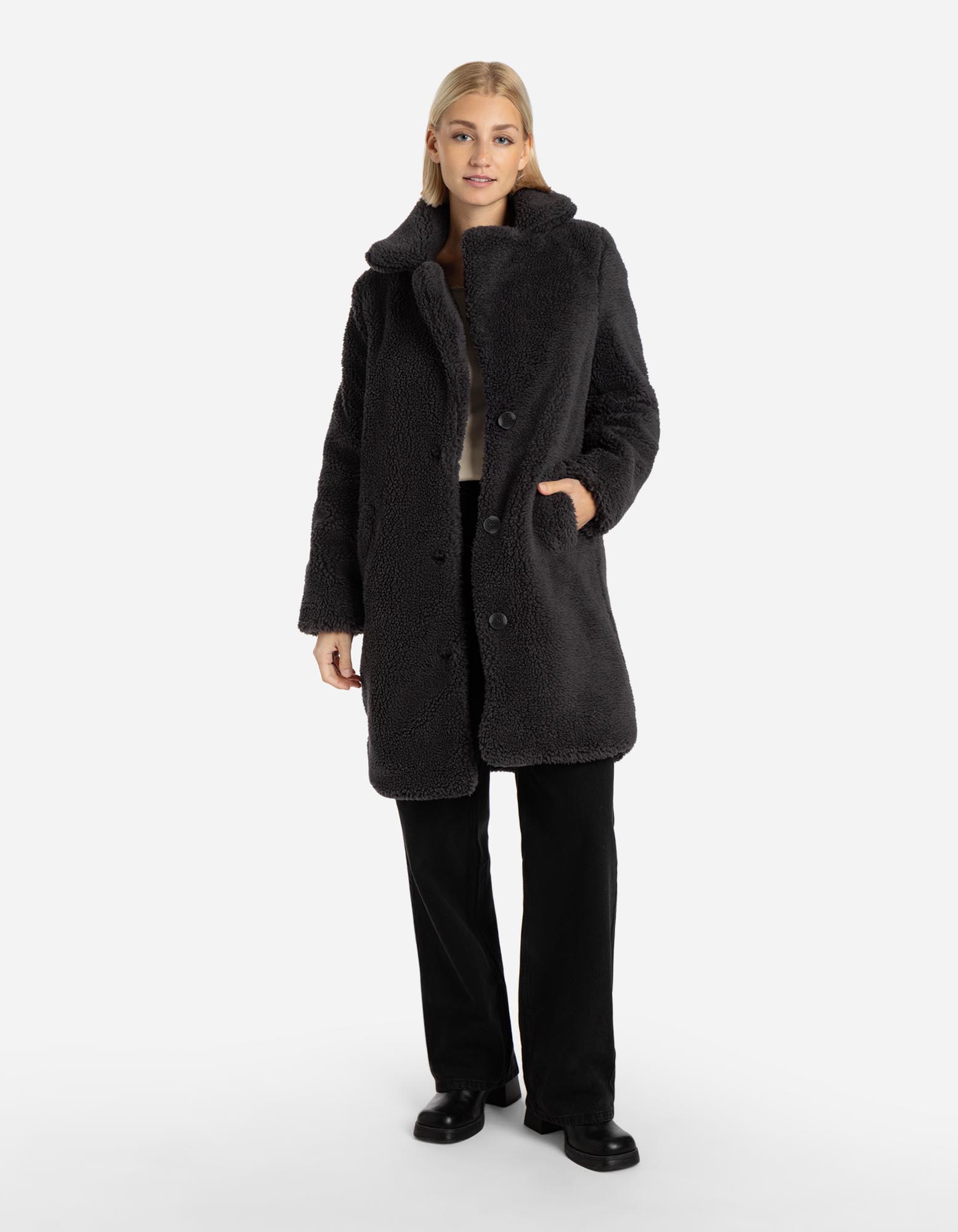 Mantel - Teddyfell - Takko Fashion