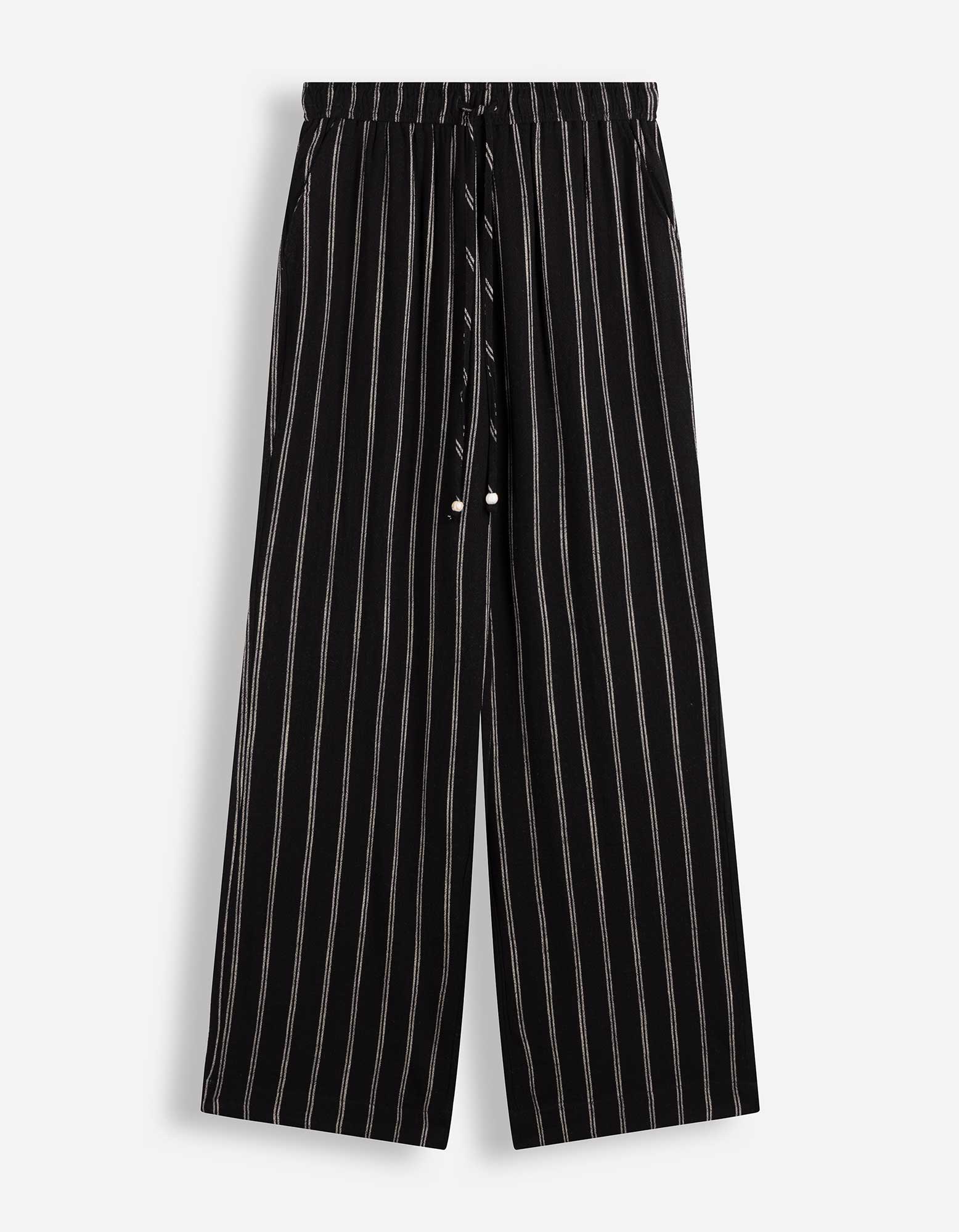 Broek - Linnenlook - Zwart