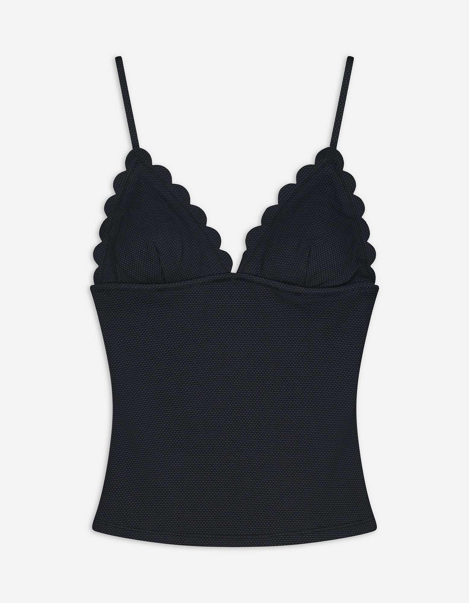Tankini - einfarbig - schwarz