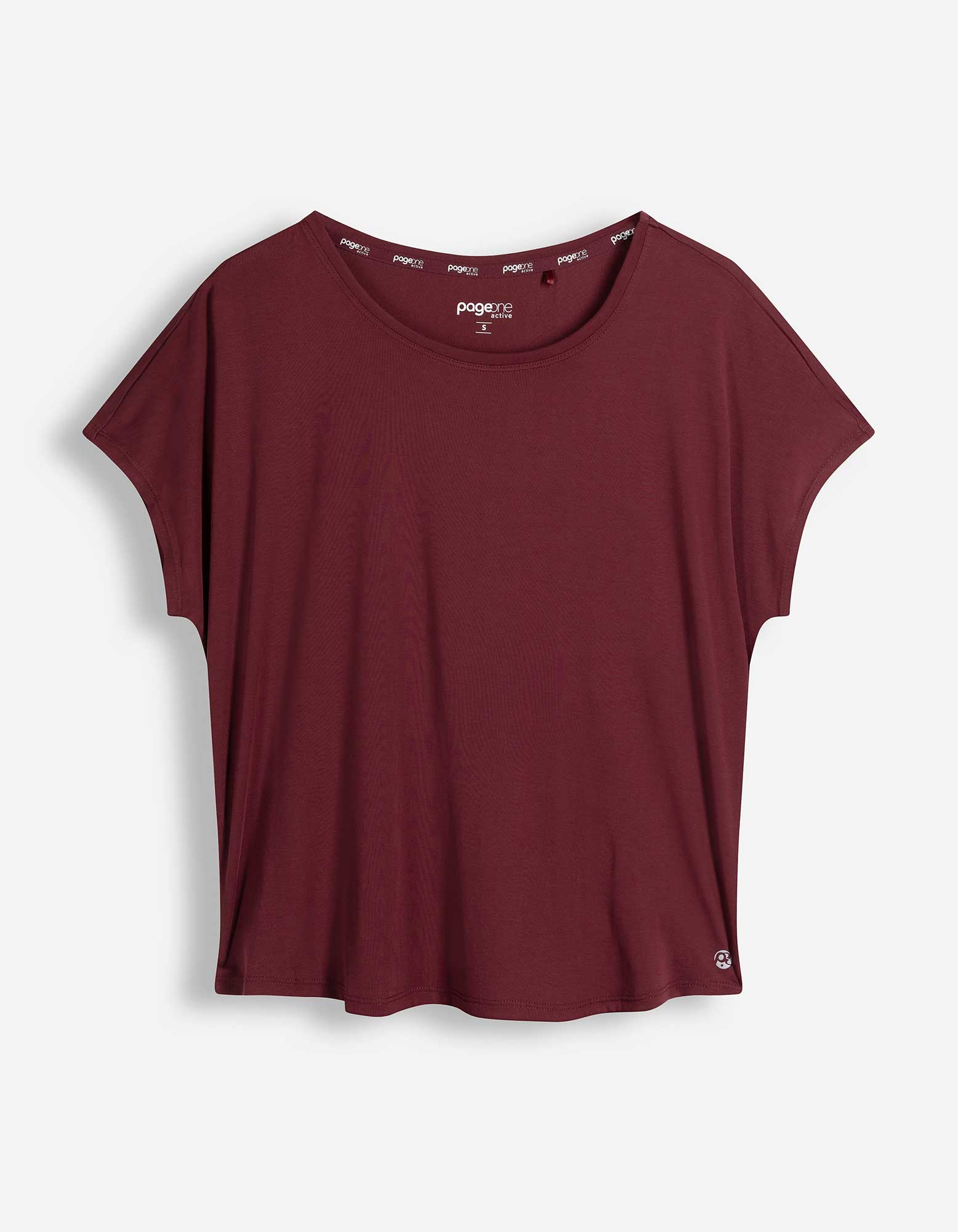 T-shirt - Ademend - Donkerrood