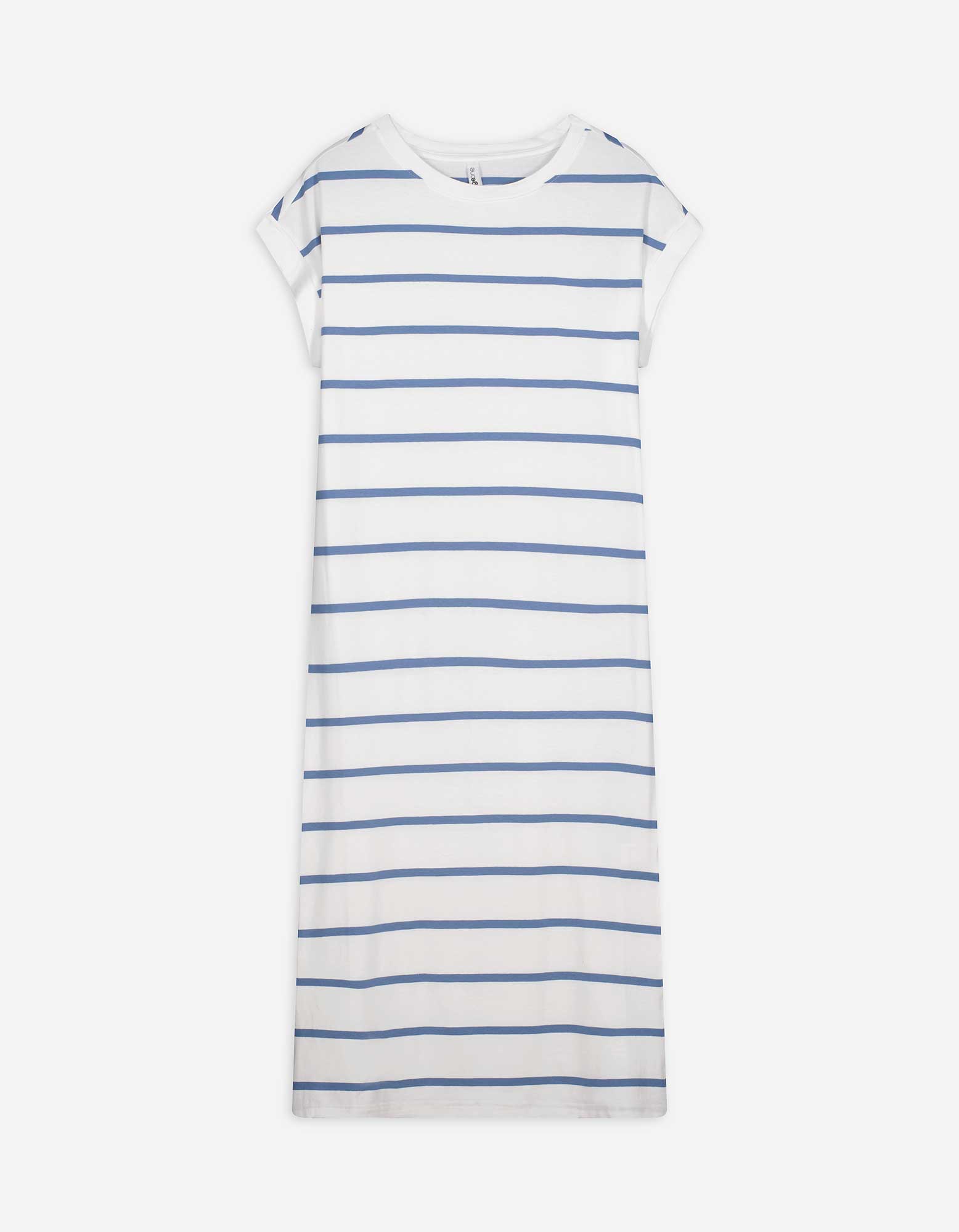 Kleid - Streifen - weiß