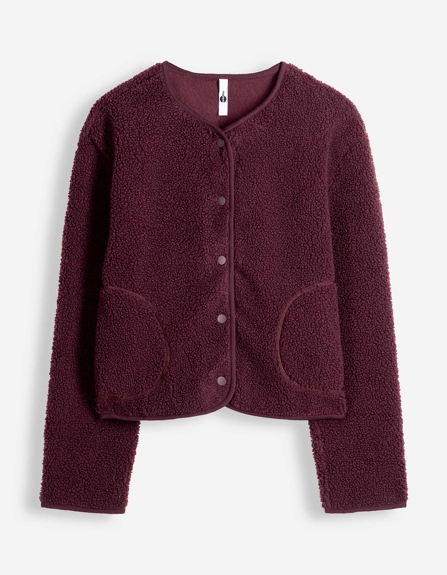 Sweatvest - Teddy - Paars