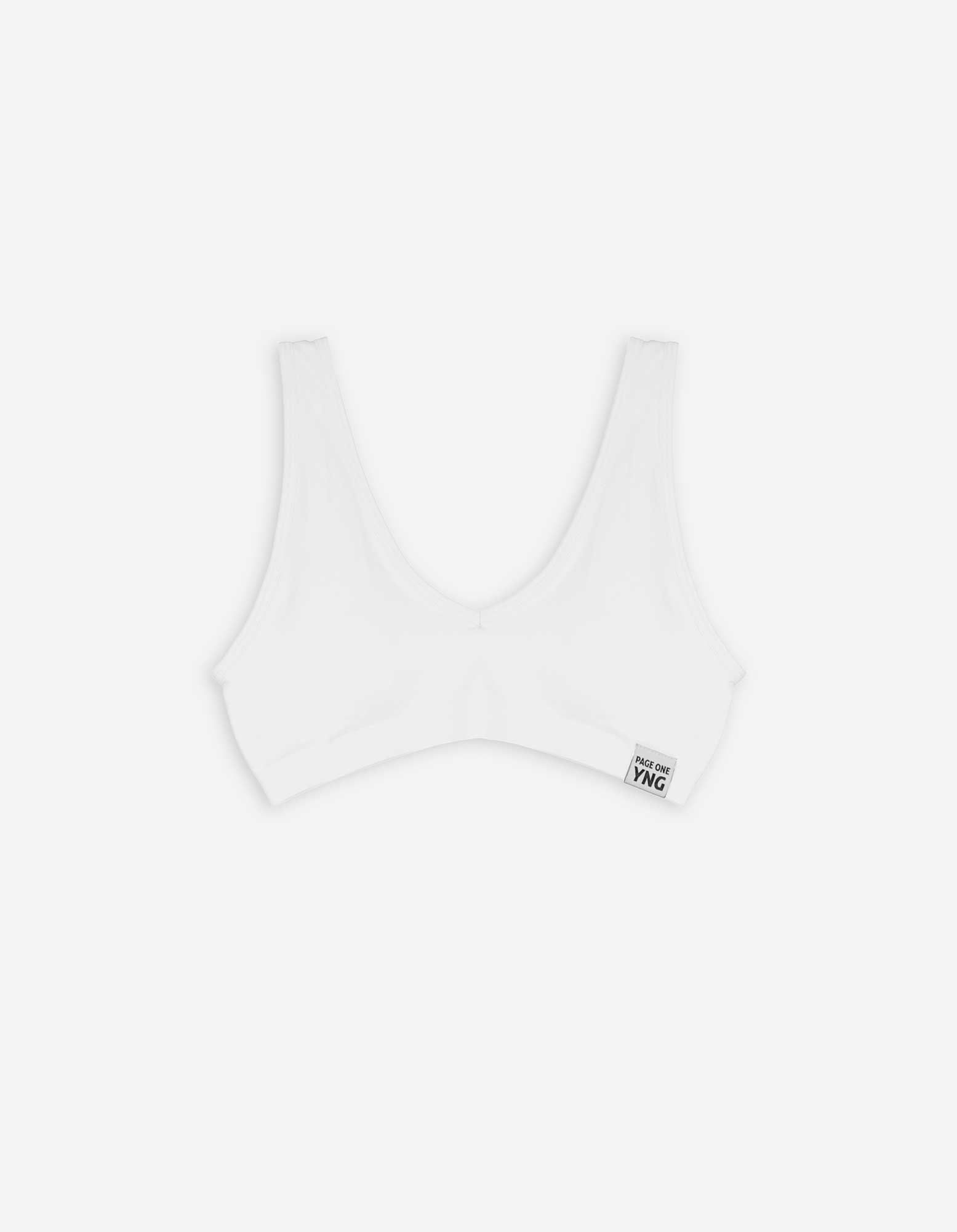 Bralette - einfarbig - weiß