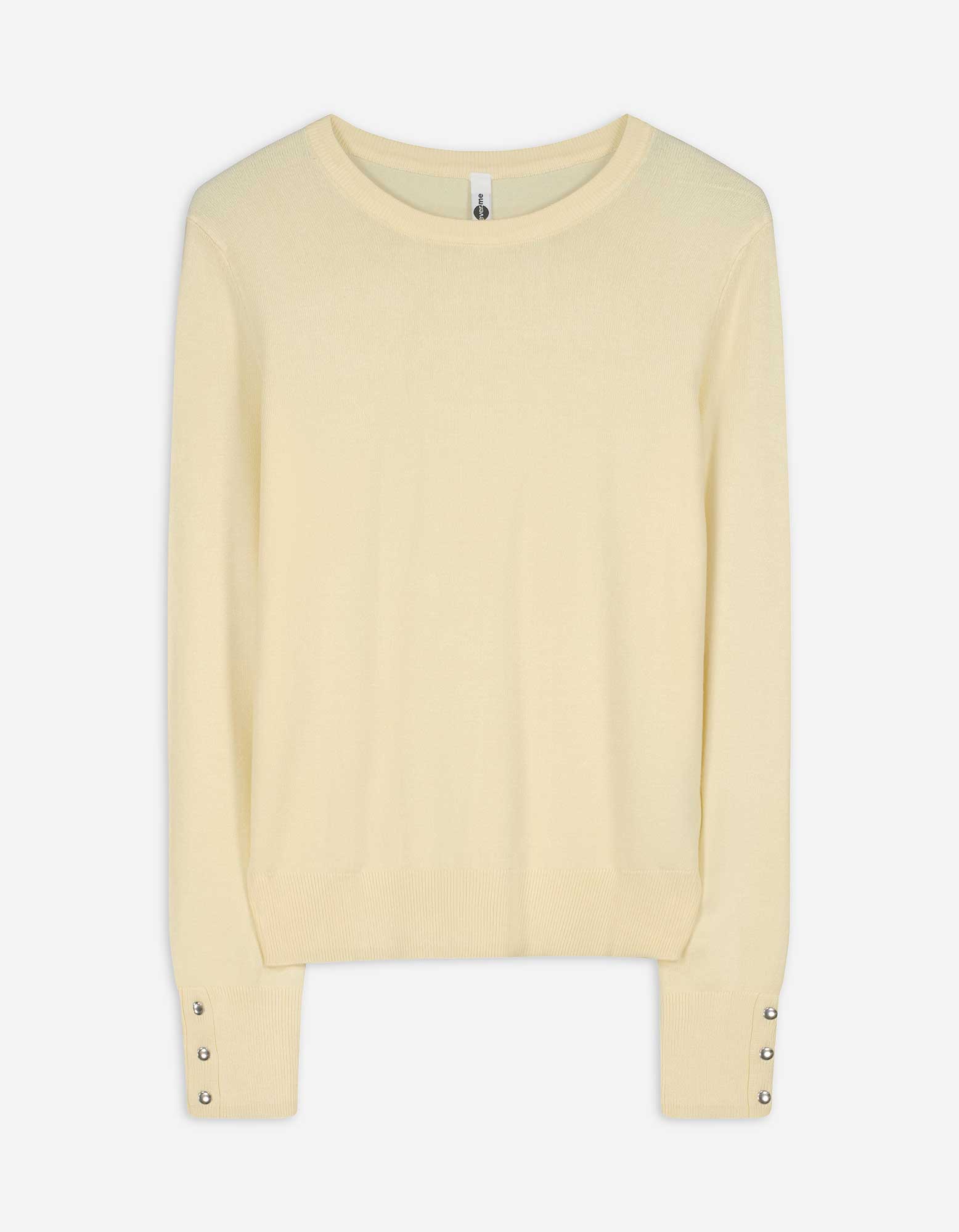 Pullover - Viskose-Mix - hellgelb