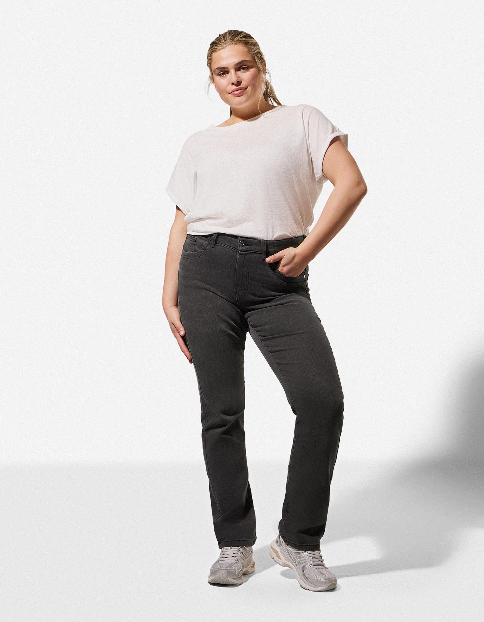 Jeans - Straight fit - grijs