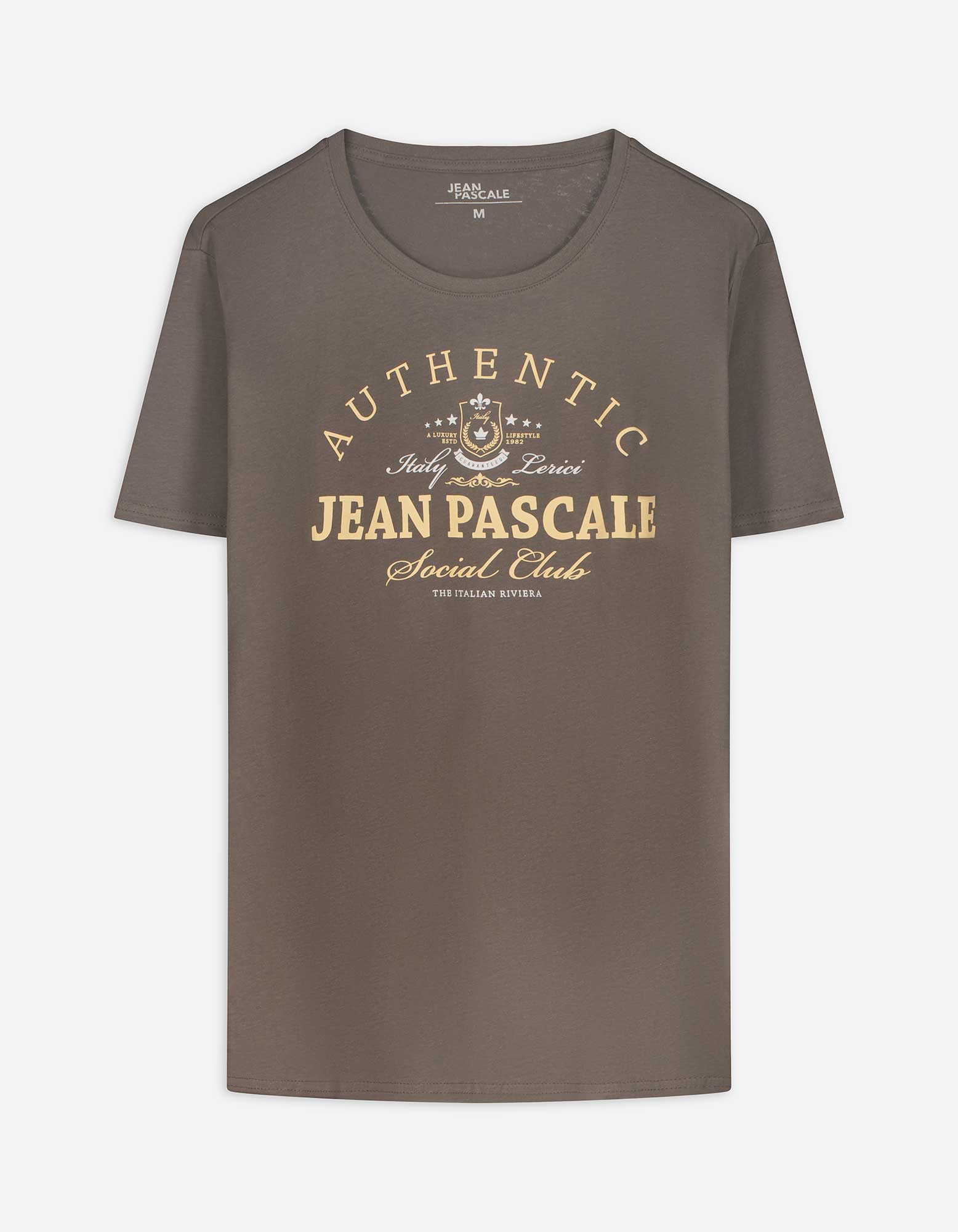 T-Shirt - Print - hellbraun