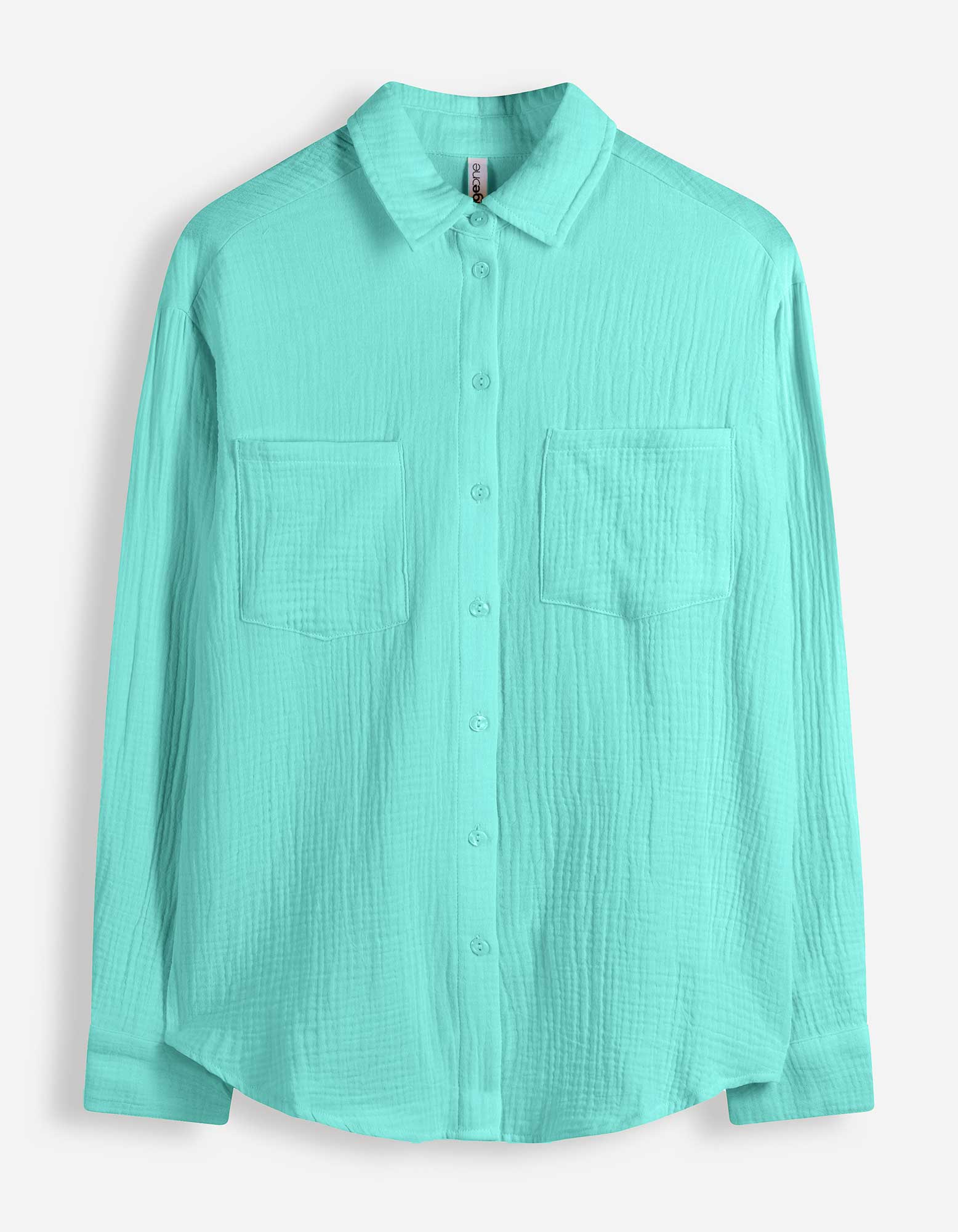 Blouse - Mousseline - Mintgroen