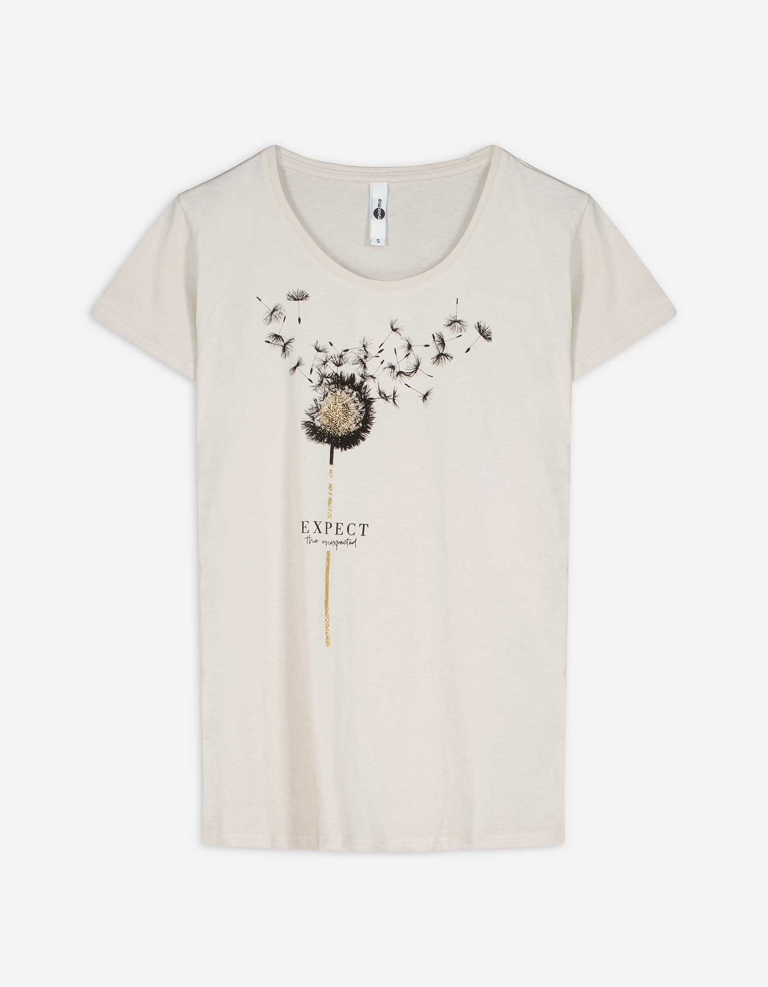 T-Shirt - Glitzerprint - weiß
