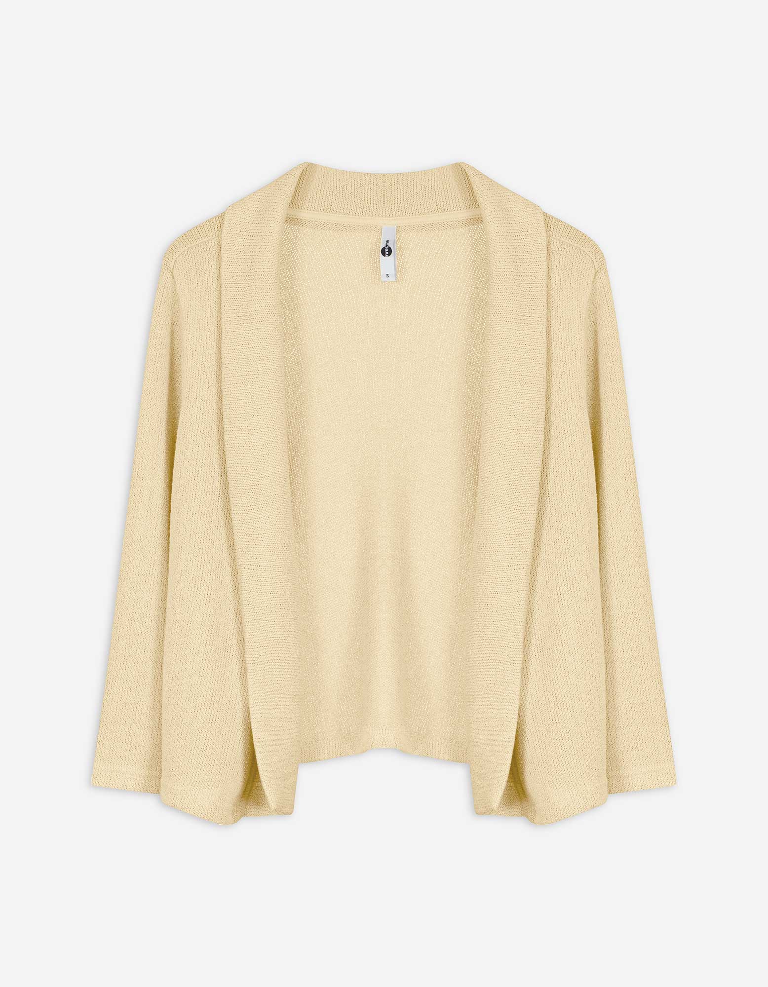 Cardigan - Viskose-Mix - hellgelb