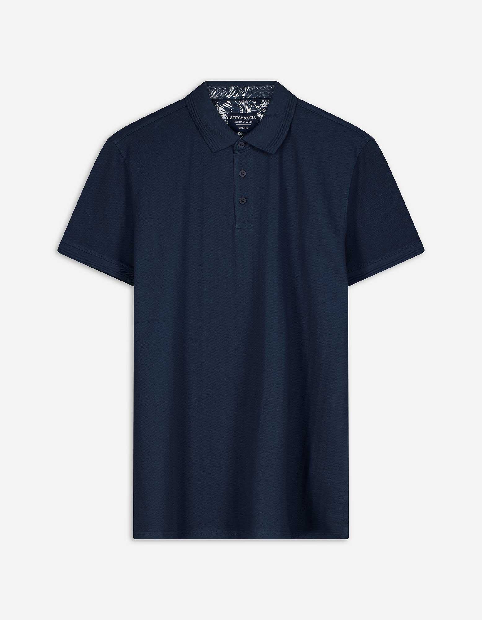 Poloshirt - Regular Fit - dunkelblau