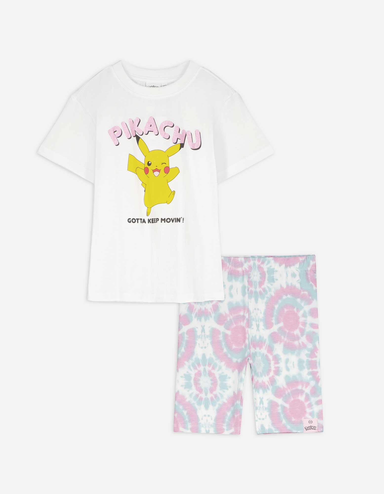  Set aus T-Shirt und Shorts - Pokémon - weiß